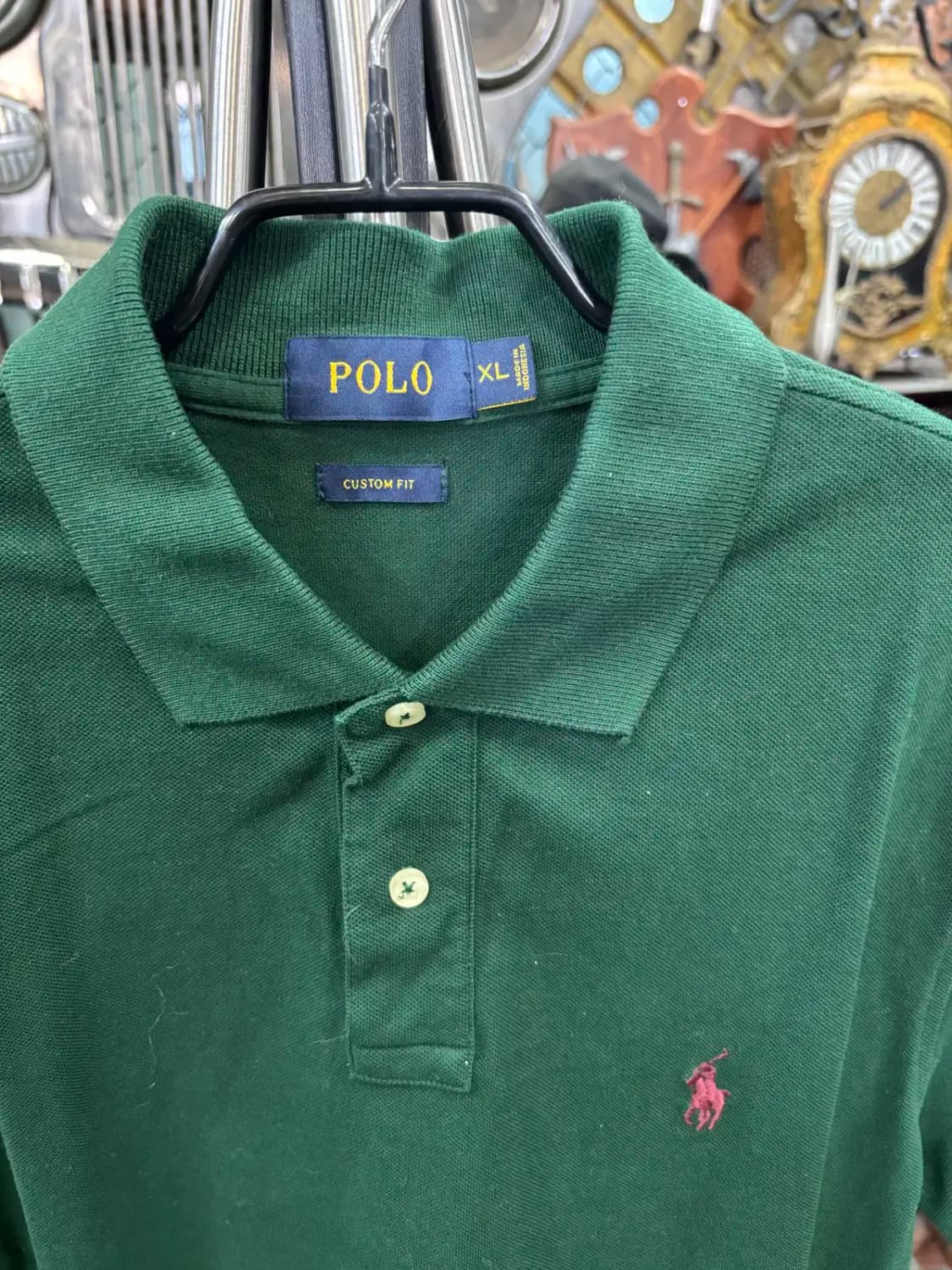폴로 카라 반필 티셔츠 XL 상품이미지2