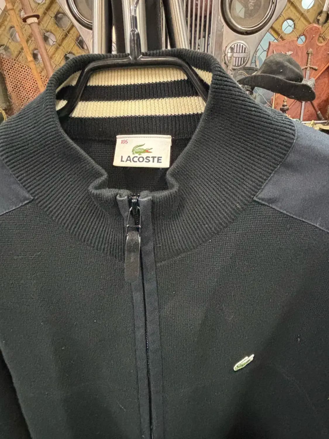 라코스테(Lacoste) 남성 블랙 집업 재킷 105 상품이미지2