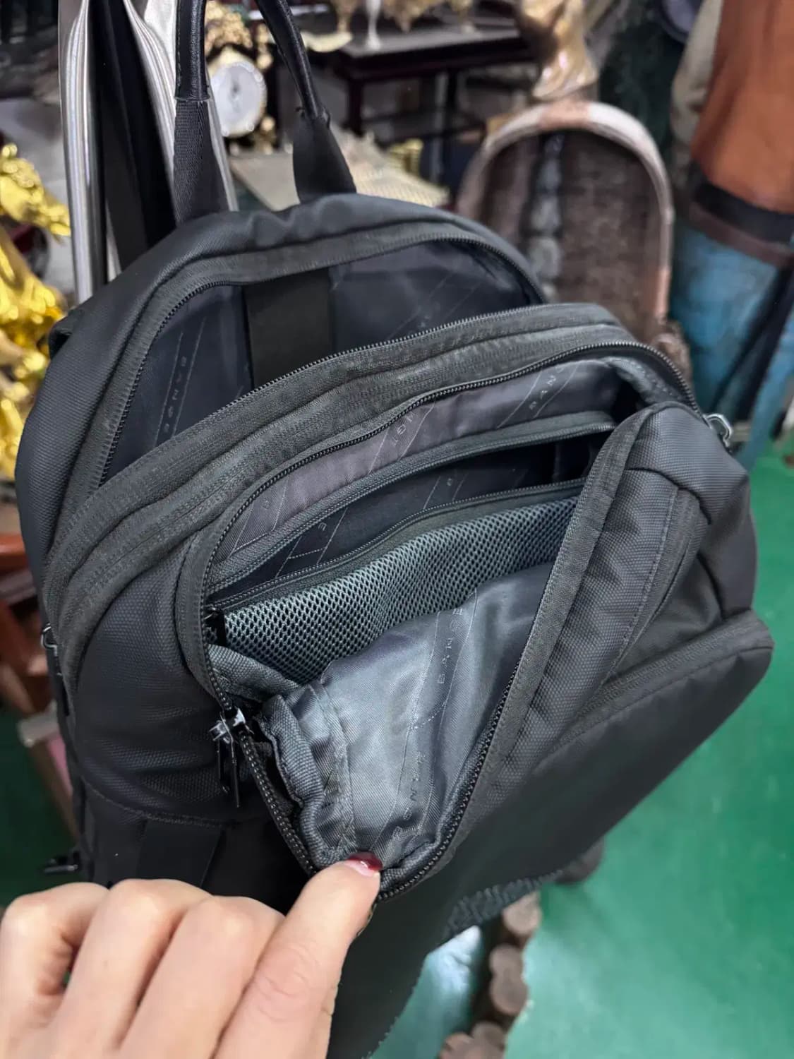 BANGE 노트북 백팩 (블랙) 상품이미지7