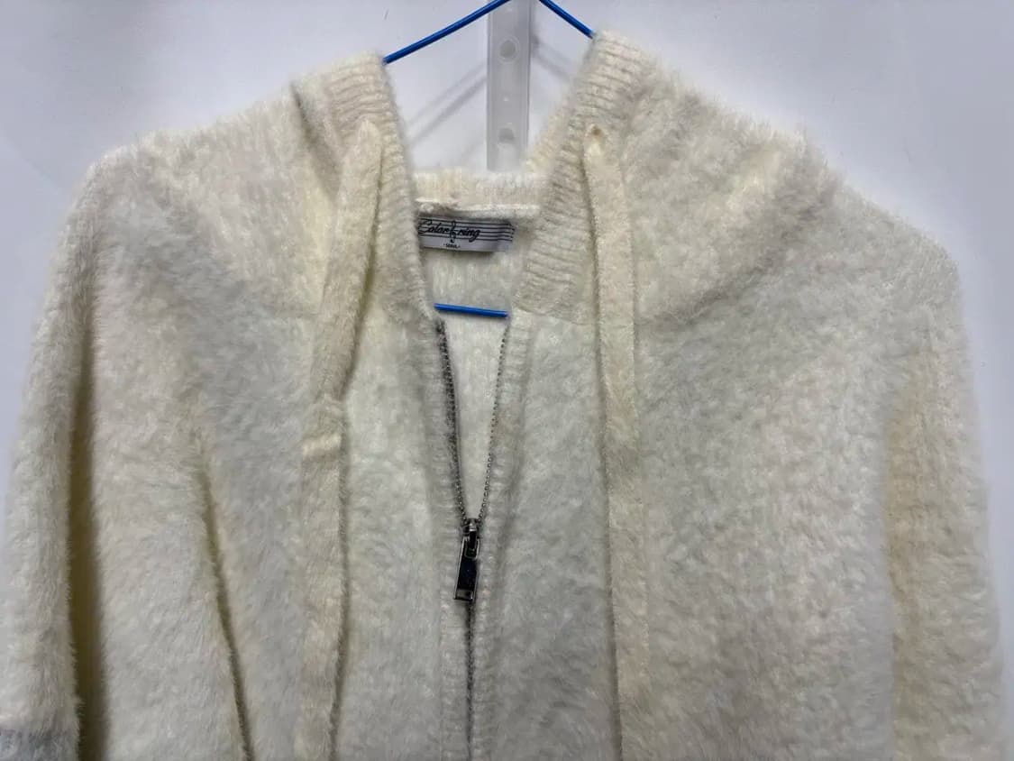 컬러링 후드 니트 집업 상품이미지2