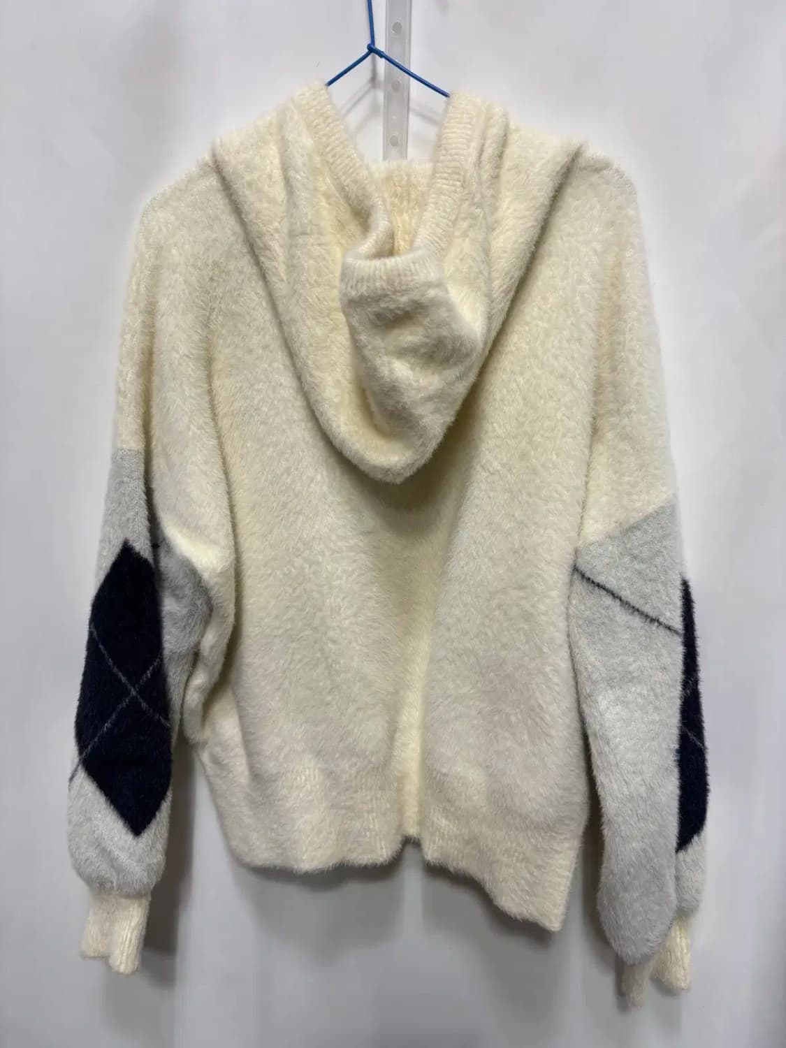 컬러링 후드 니트 집업 상품이미지4