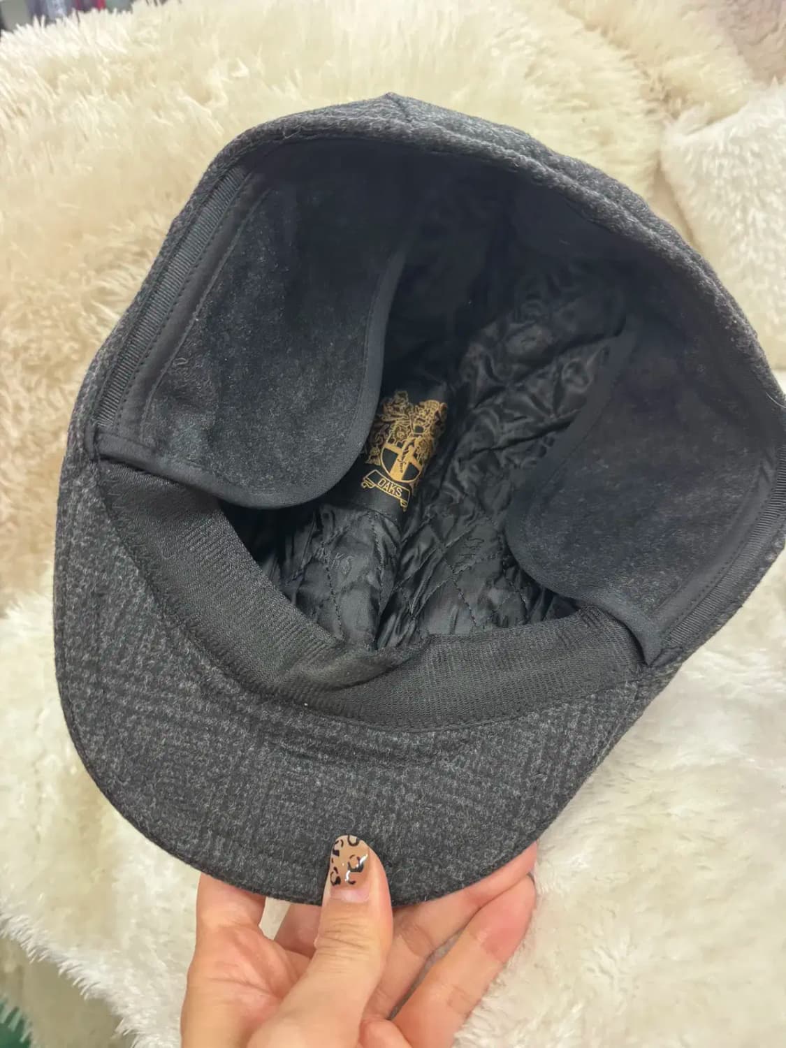 닥스 베레모 헌팅캡 진그레이 뒤돌이 모자 상품이미지4