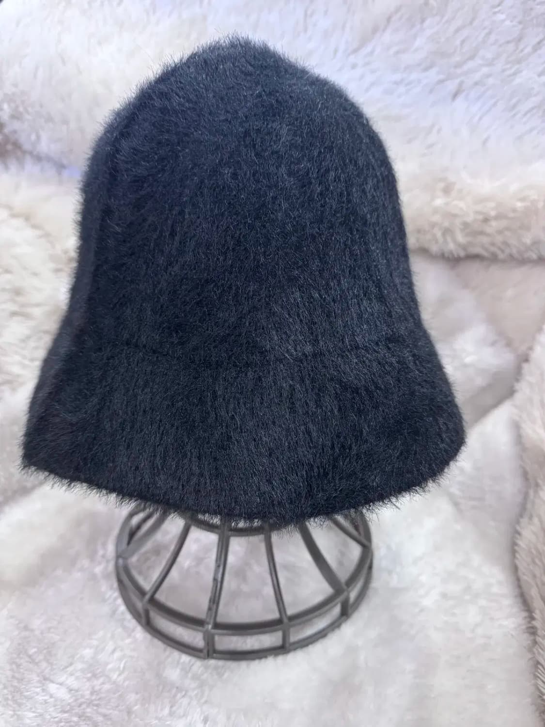 블랙 여성 벙거지 털모자 상품이미지2