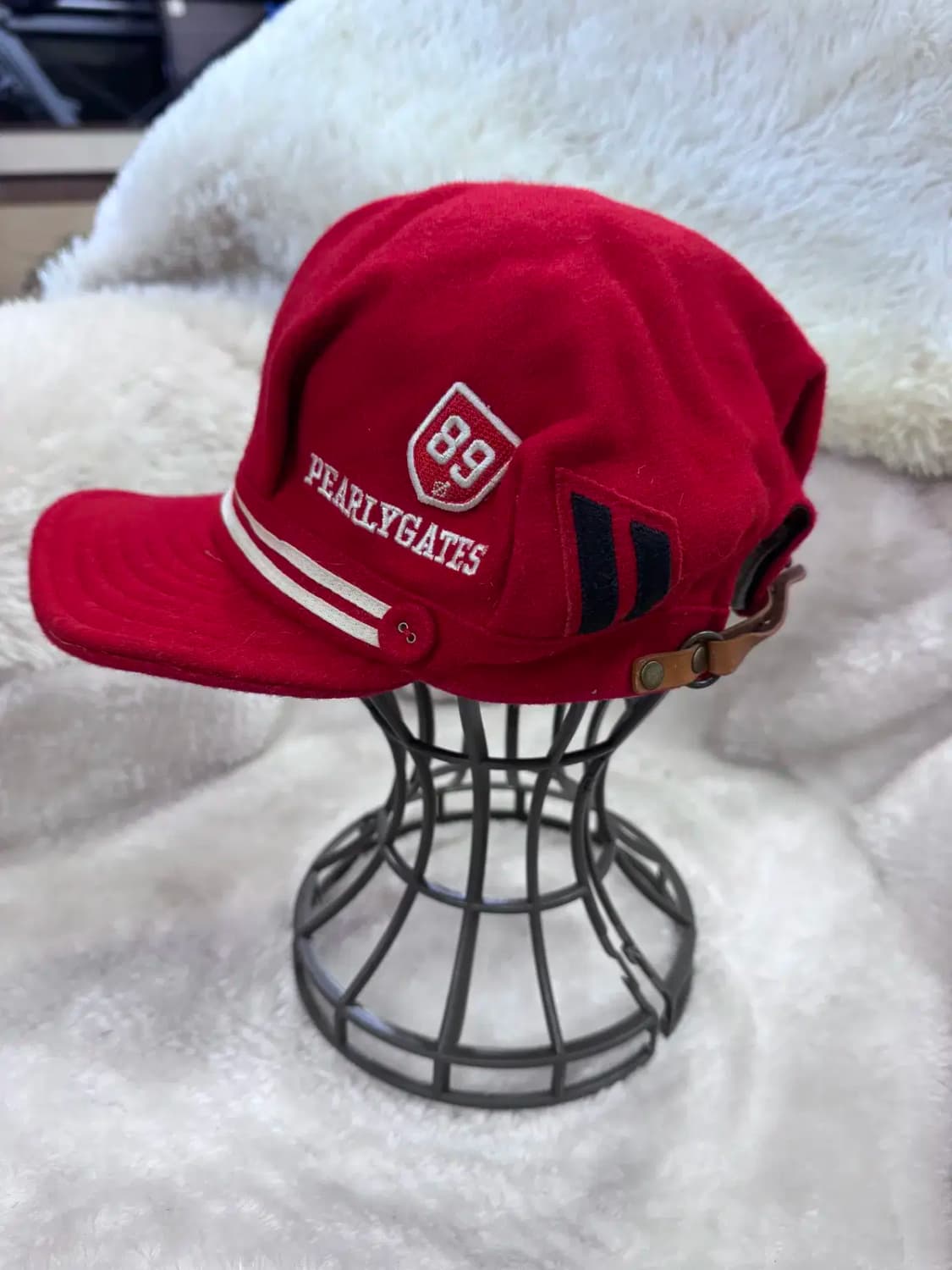 파리게이(PEARLY GATES)의 빨간색 골프모자 상품이미지2