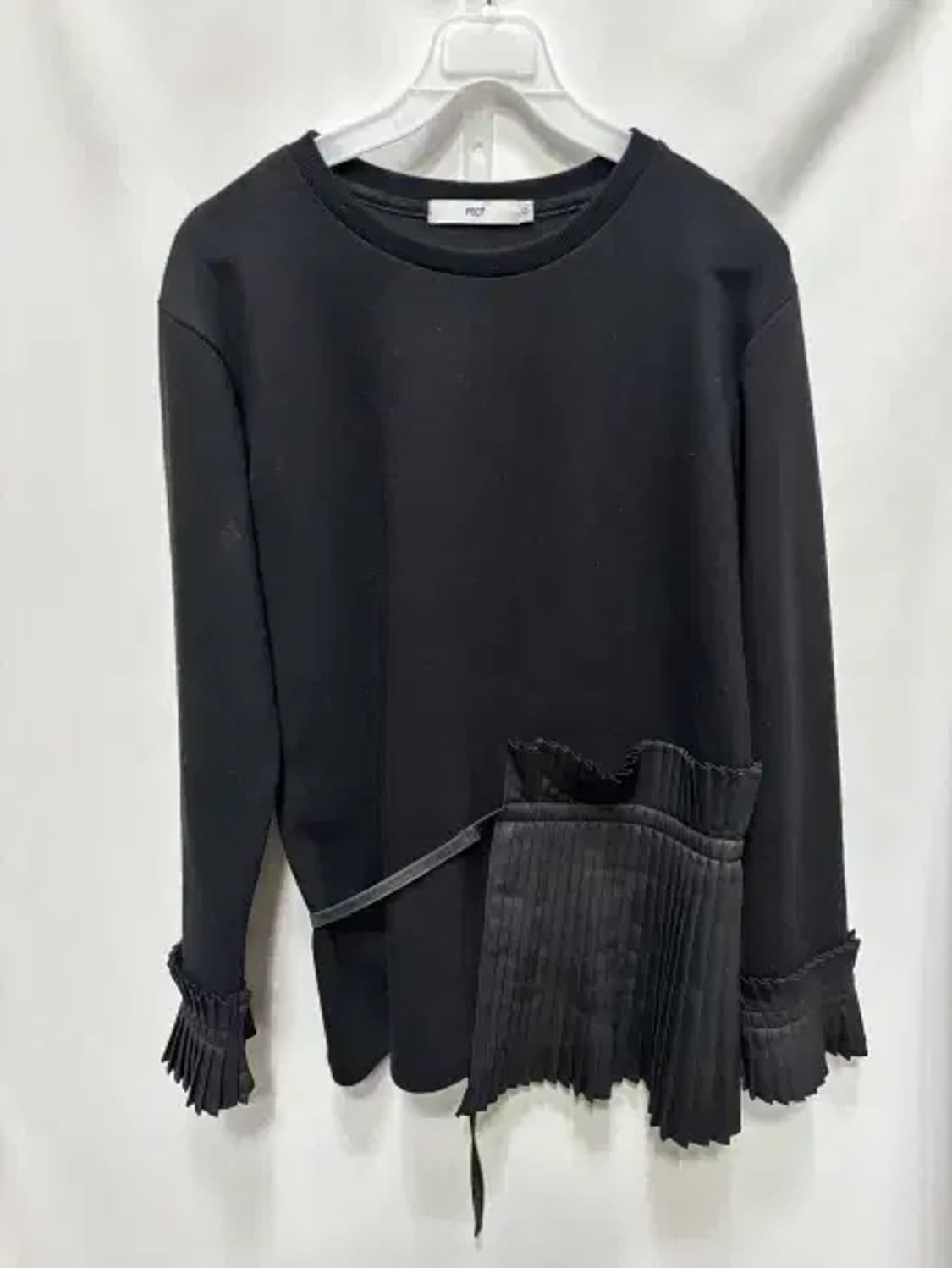 FECT 밑단 플리츠 레이어드 티셔츠 S 상품이미지1