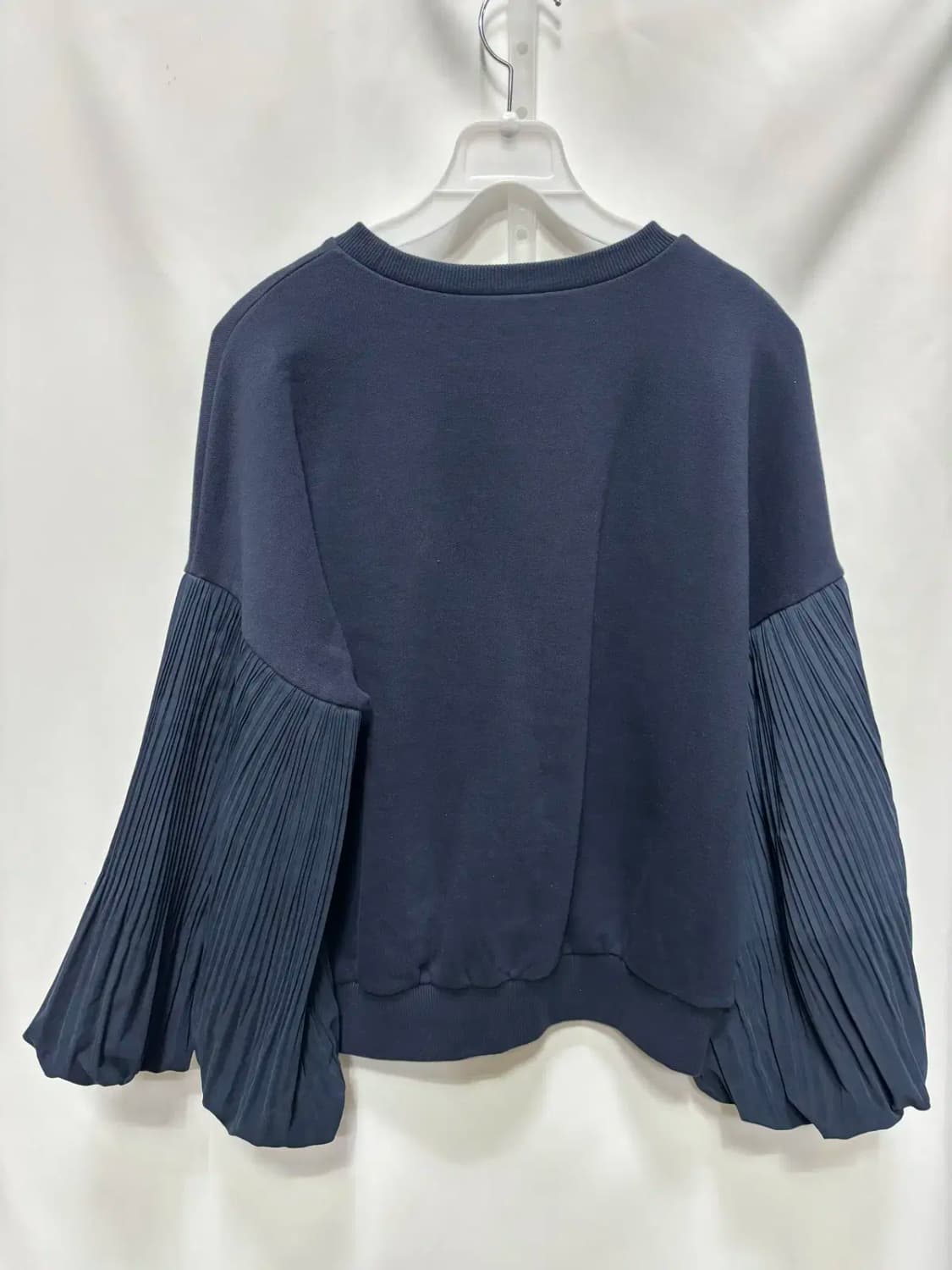 밀러 소매 플리츠 포인트 맨투맨 S 상품이미지4