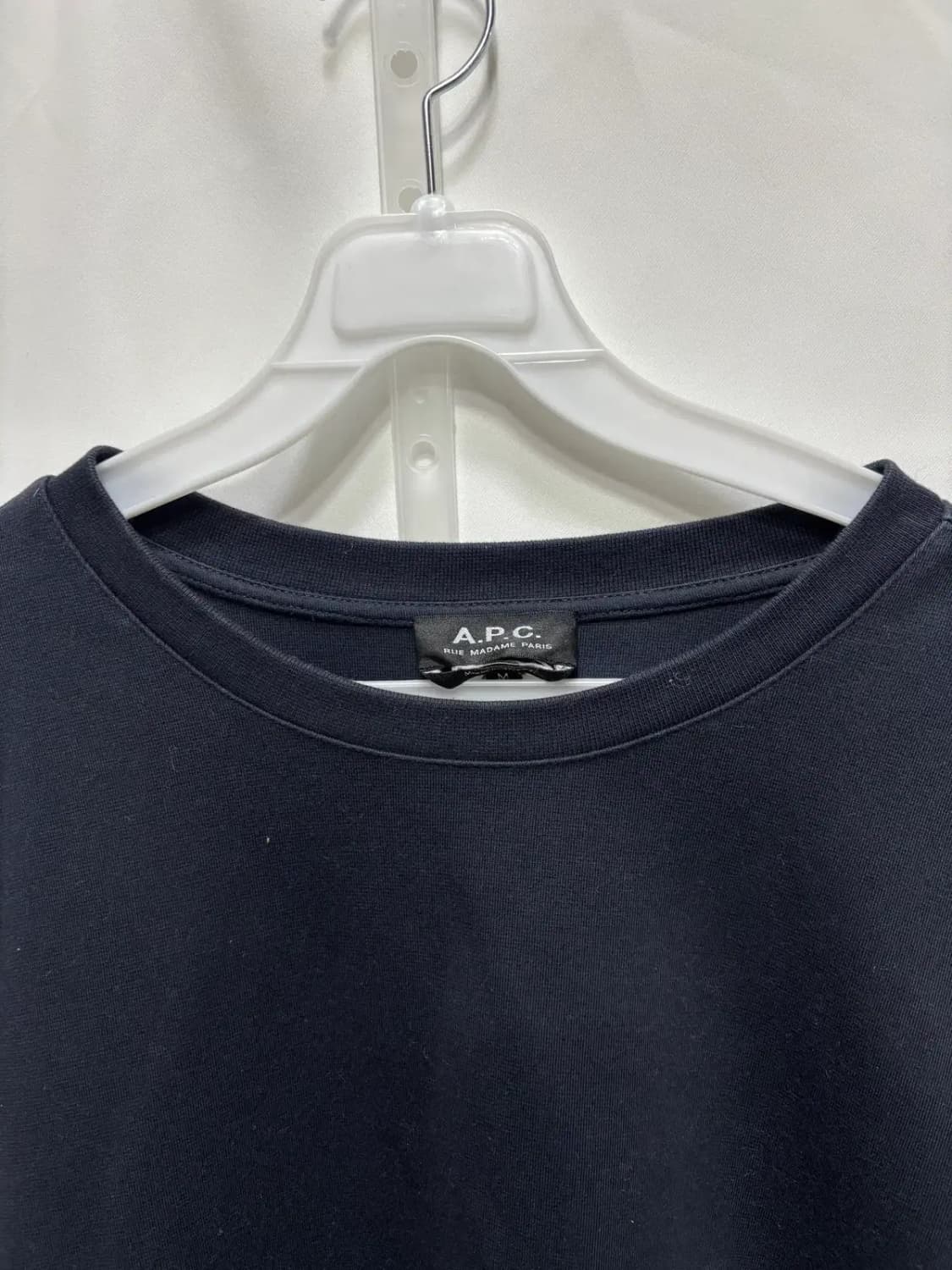 A.P.C.블랙 맨투맨 티셔츠 M 상품이미지2