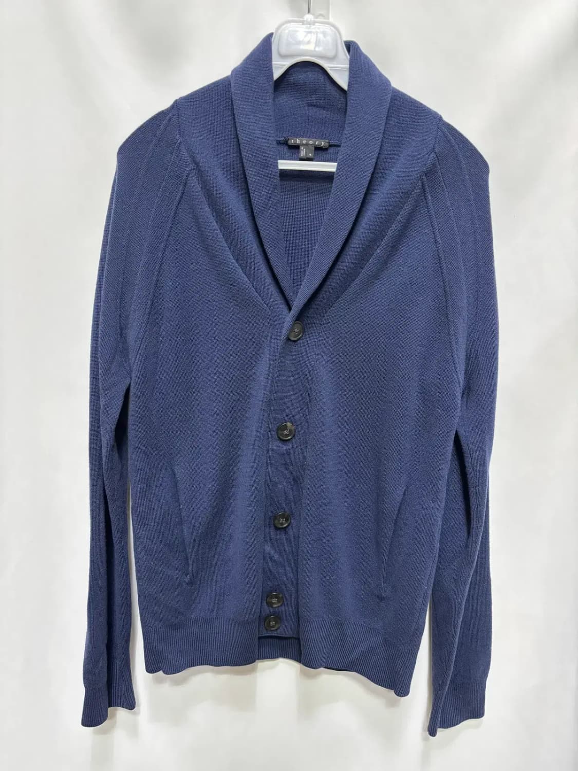 띠어리 숄카라 네이비 가디건 S 상품이미지1