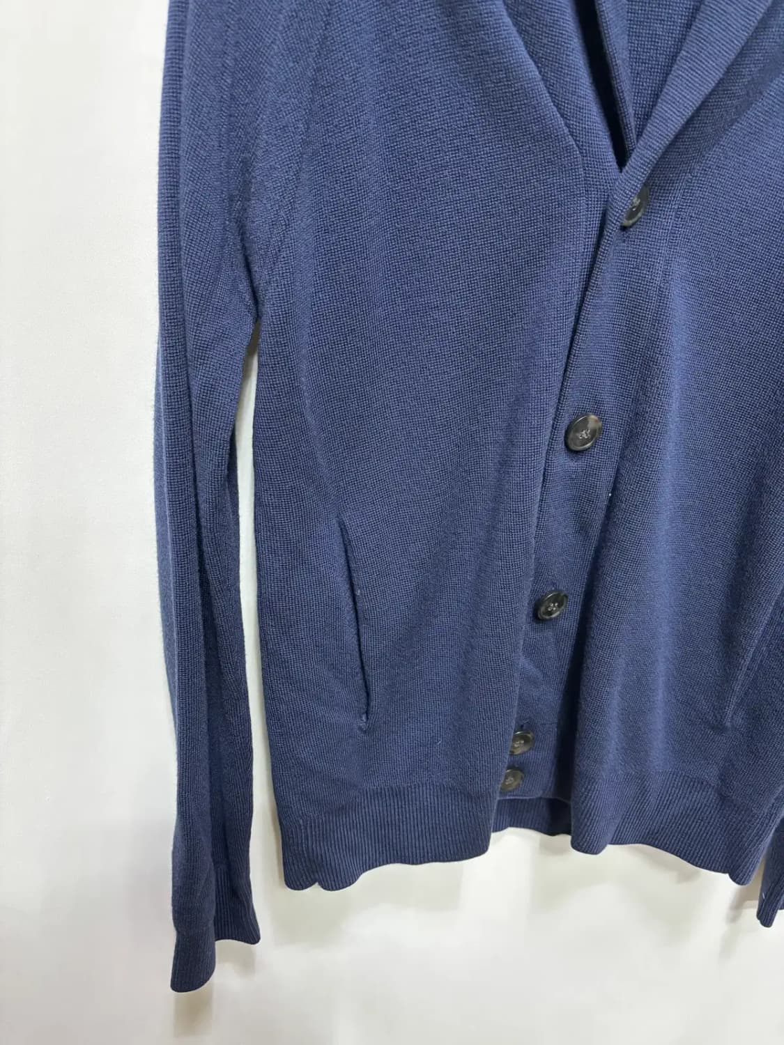 띠어리 숄카라 네이비 가디건 S 상품이미지3