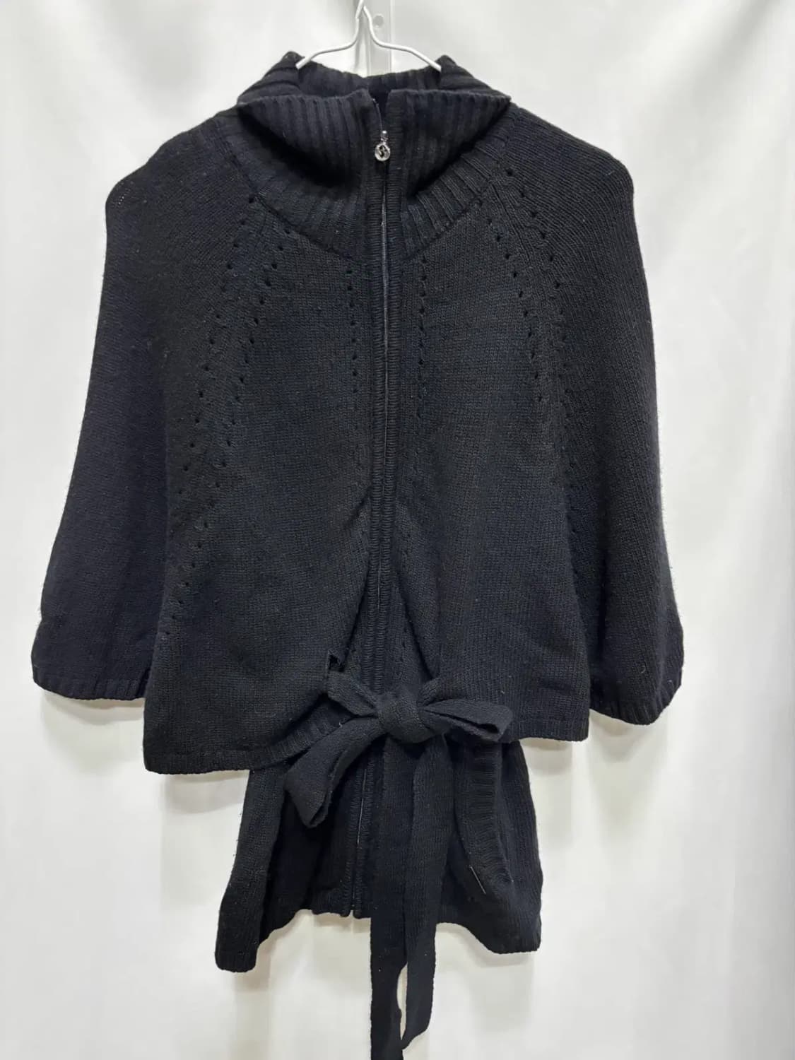 KYJ골프 모 49% 망토형 벨티드 니트 가디건 상품이미지1