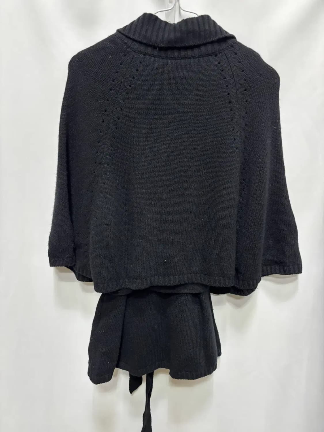 KYJ골프 모 49% 망토형 벨티드 니트 가디건 상품이미지4