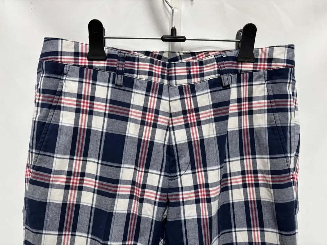 핑 체크무늬 바지 면 팬츠 상품이미지2