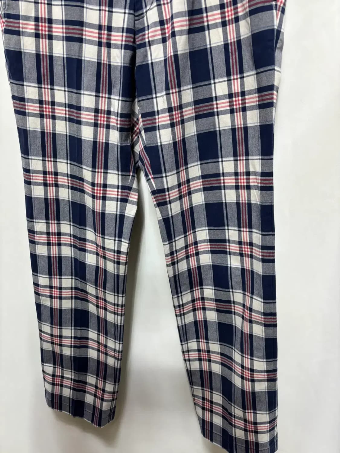 핑 체크무늬 바지 면 팬츠 상품이미지3