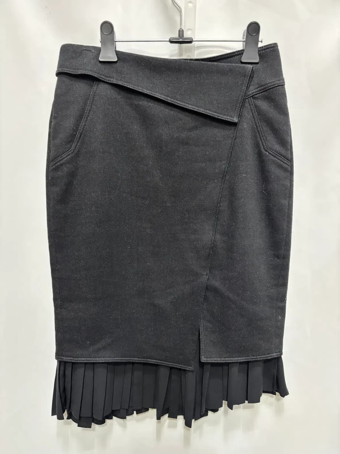 타임 밑단 레이어드 미디 스커트 치마 상품이미지1