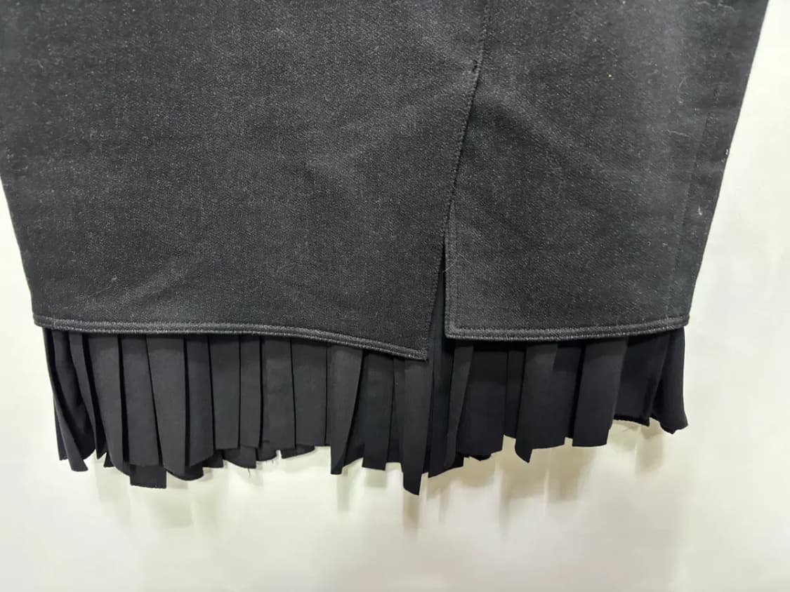 타임 밑단 레이어드 미디 스커트 치마 상품이미지3