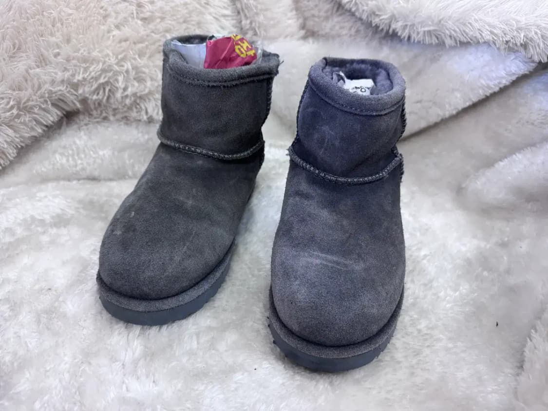 베어파우 그레이 소가죽(스웨이드) 양털 부츠 상품이미지4