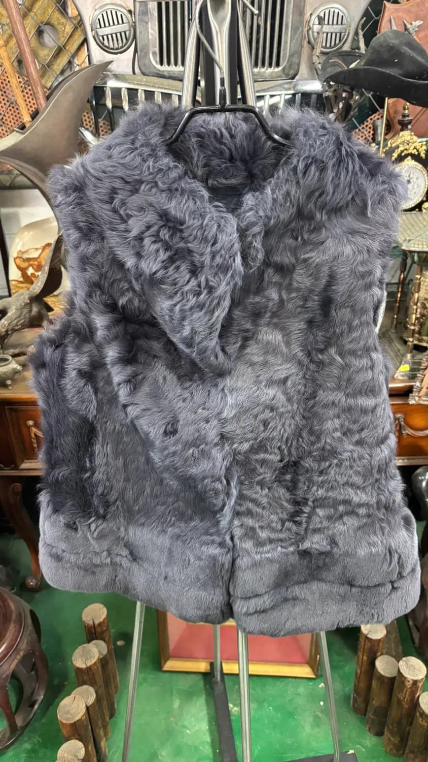램+렉스  천연 모피 베스트 조끼 상품이미지1