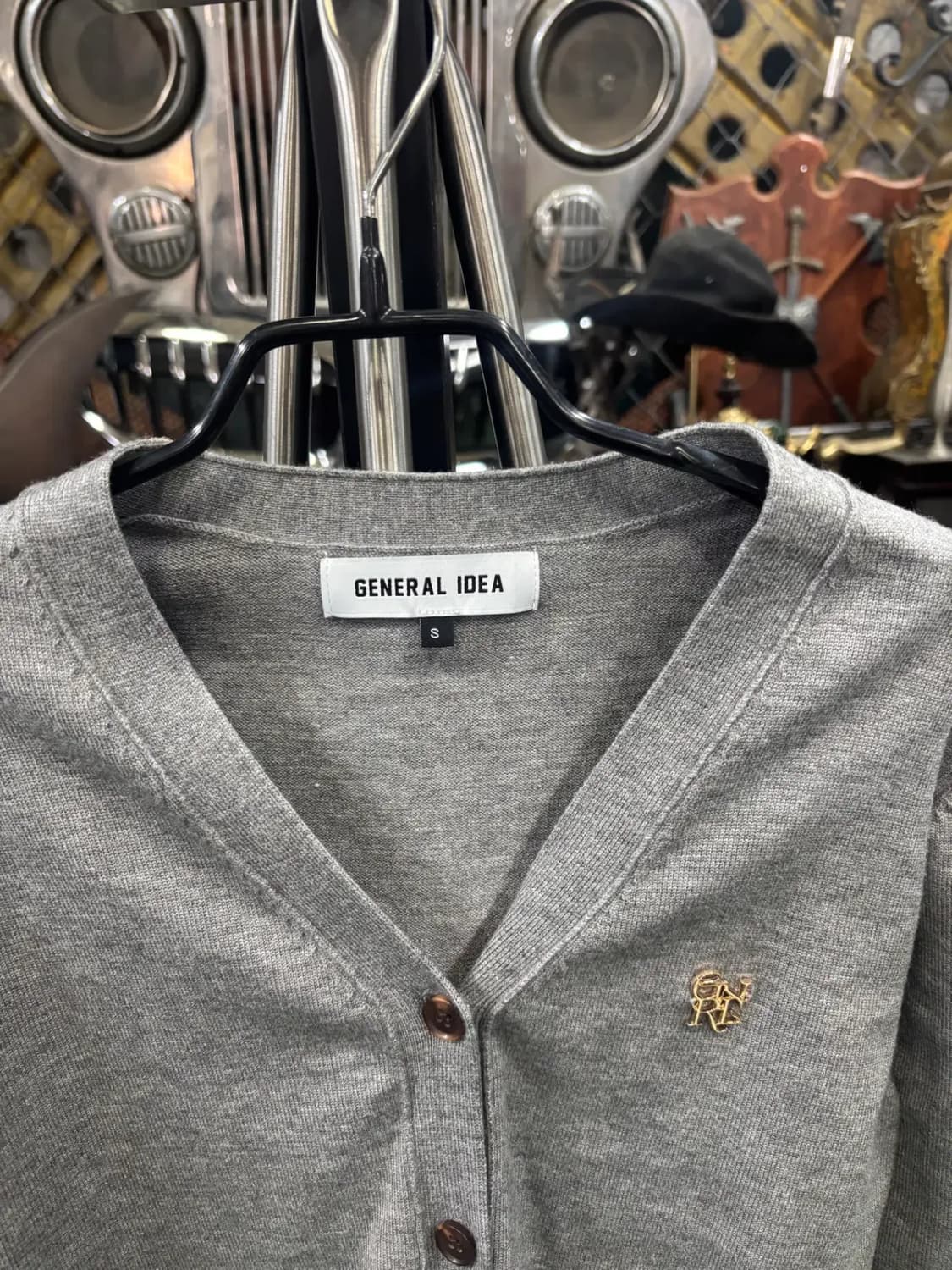 제너럴아이디어(GENERAL IDEA)GNRL 에센셜 그레이 가디건 S 상품이미지2