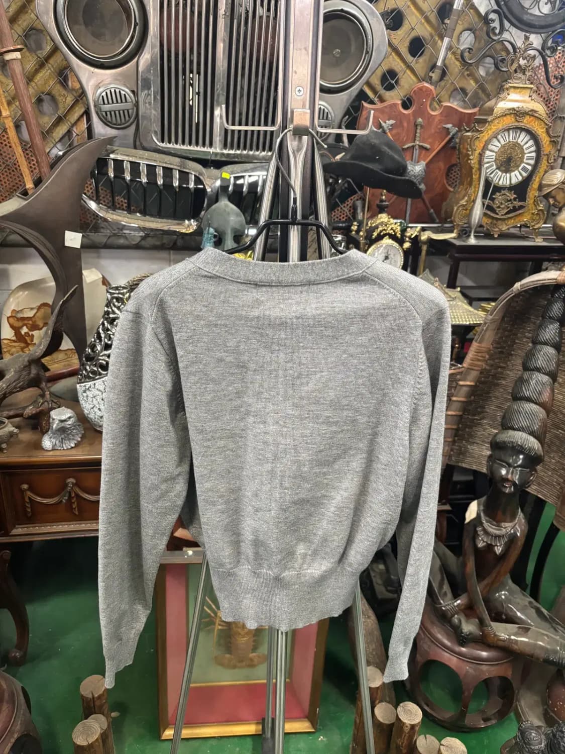 제너럴아이디어(GENERAL IDEA)GNRL 에센셜 그레이 가디건 S 상품이미지4