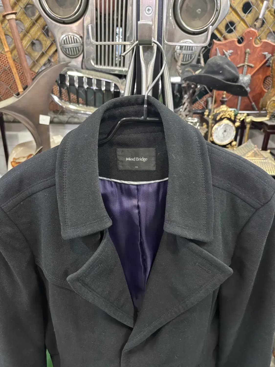 마인드브릿지 남성용 블랙 코트 상품이미지2