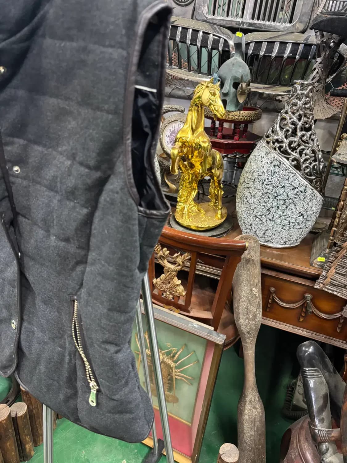 Massimo Dutti(마시모두띠) 그레이 조끼 베스트 상품이미지3