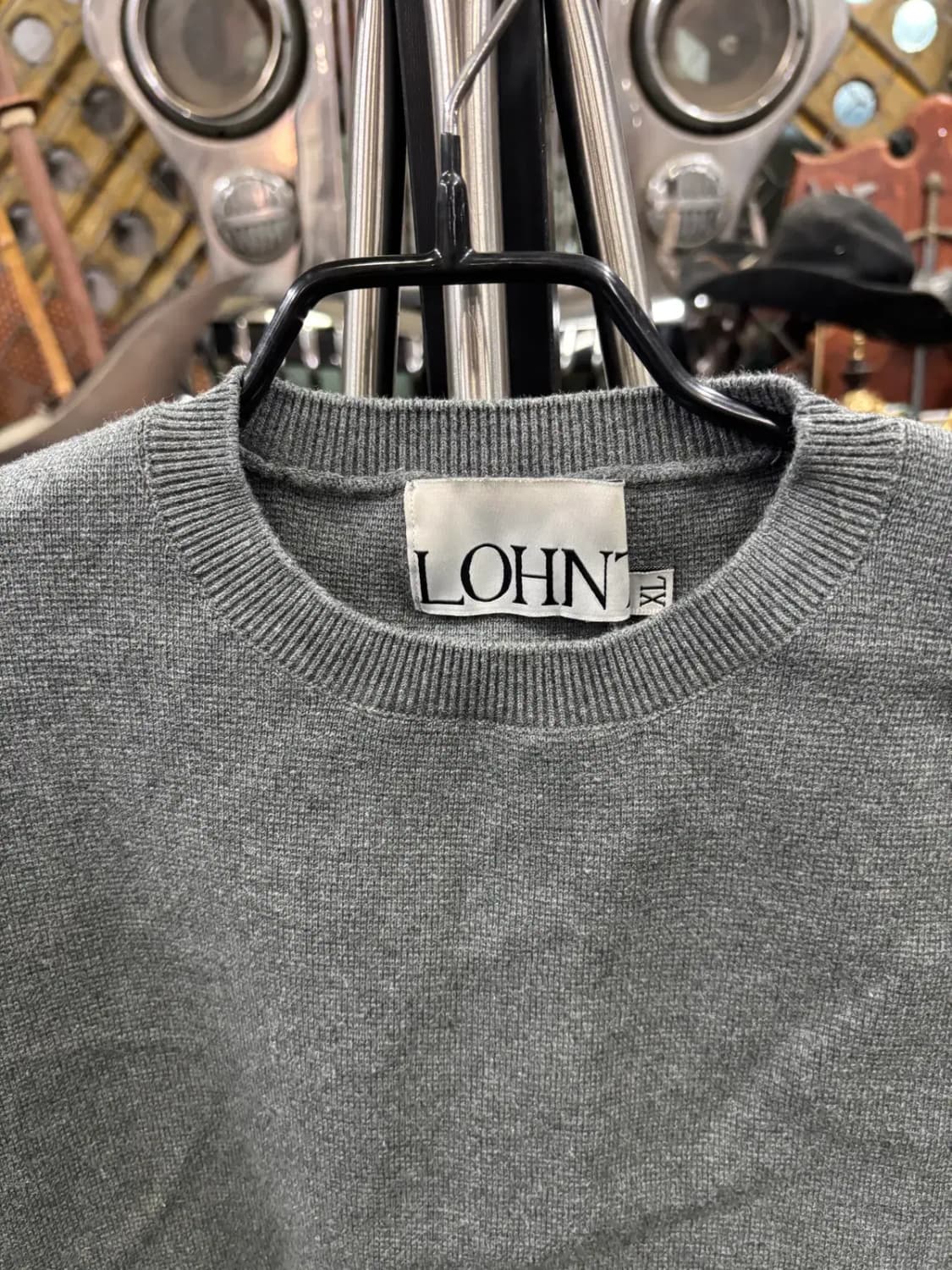 론트(LOHNT) 그레이 니트 멘투맨 스웨터 상품이미지2