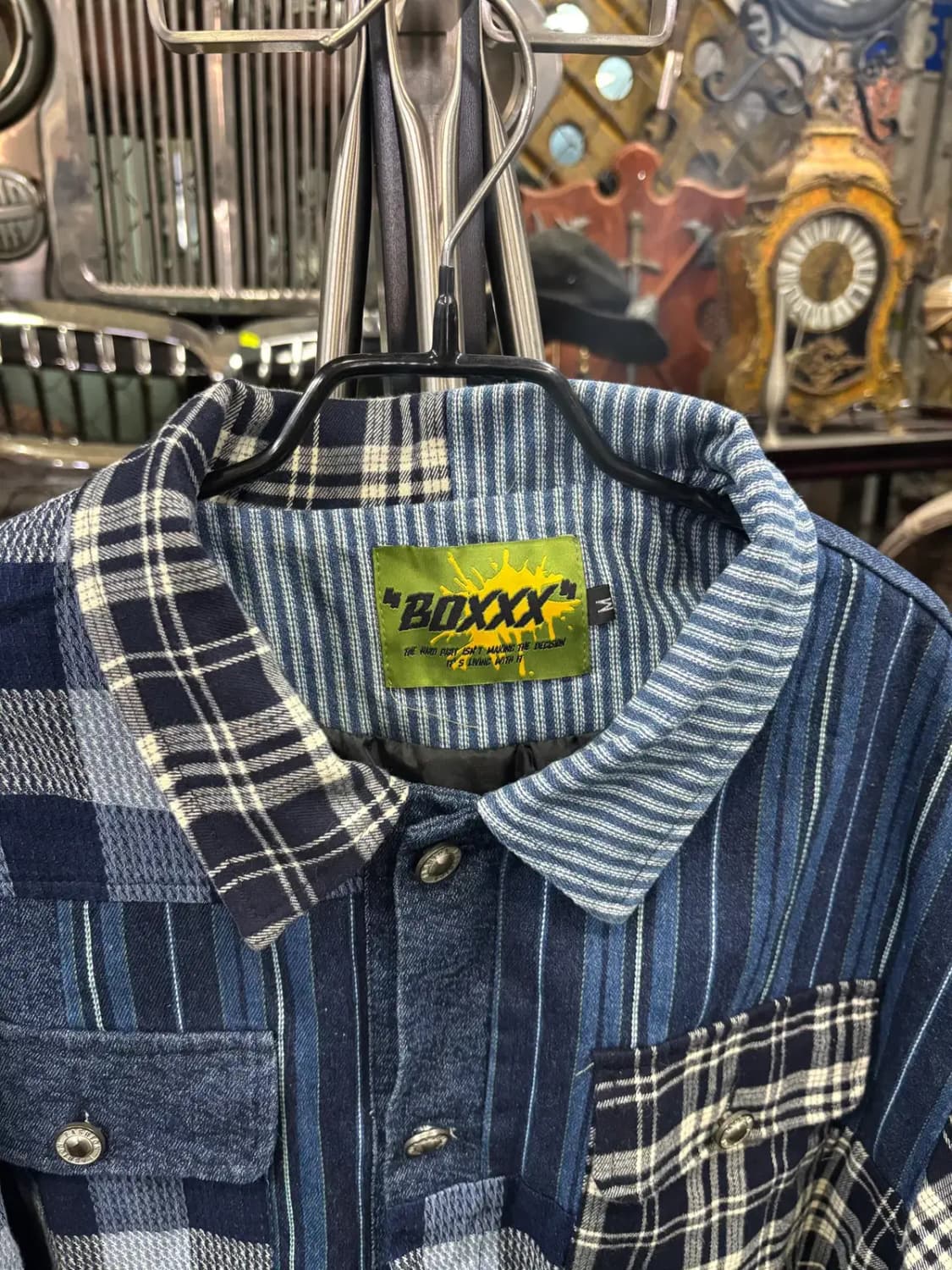 BOXXX 스티치 데님  패치워크 데님 재킷 상품이미지2