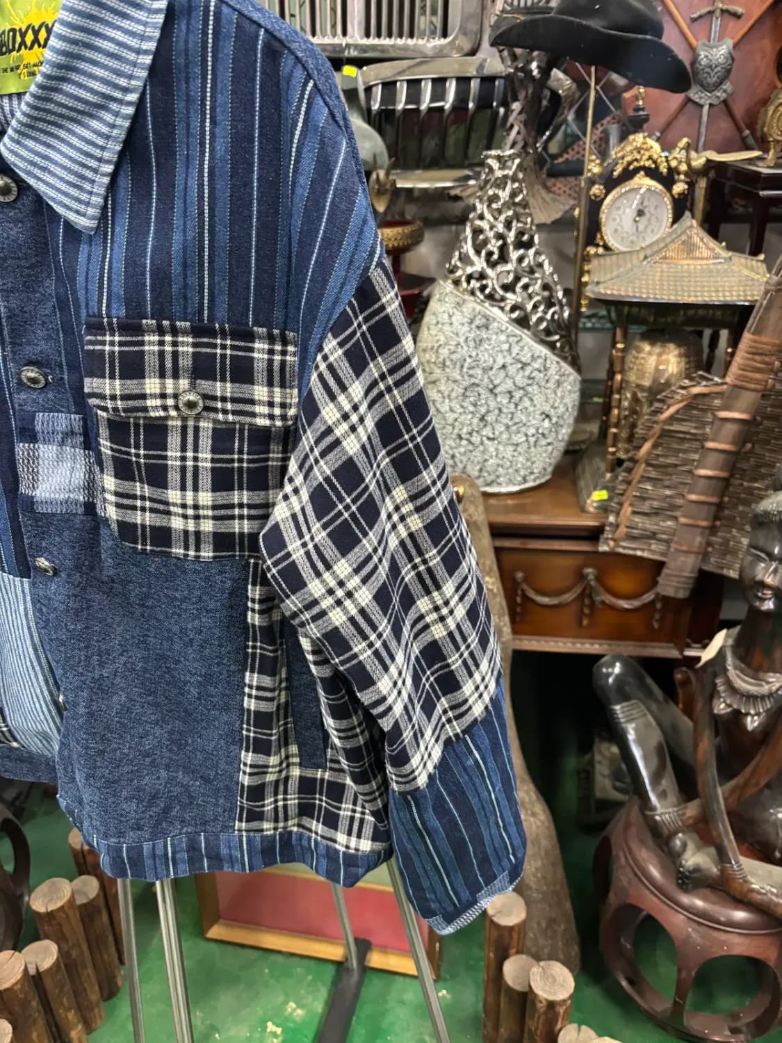 BOXXX 스티치 데님  패치워크 데님 재킷 상품이미지3