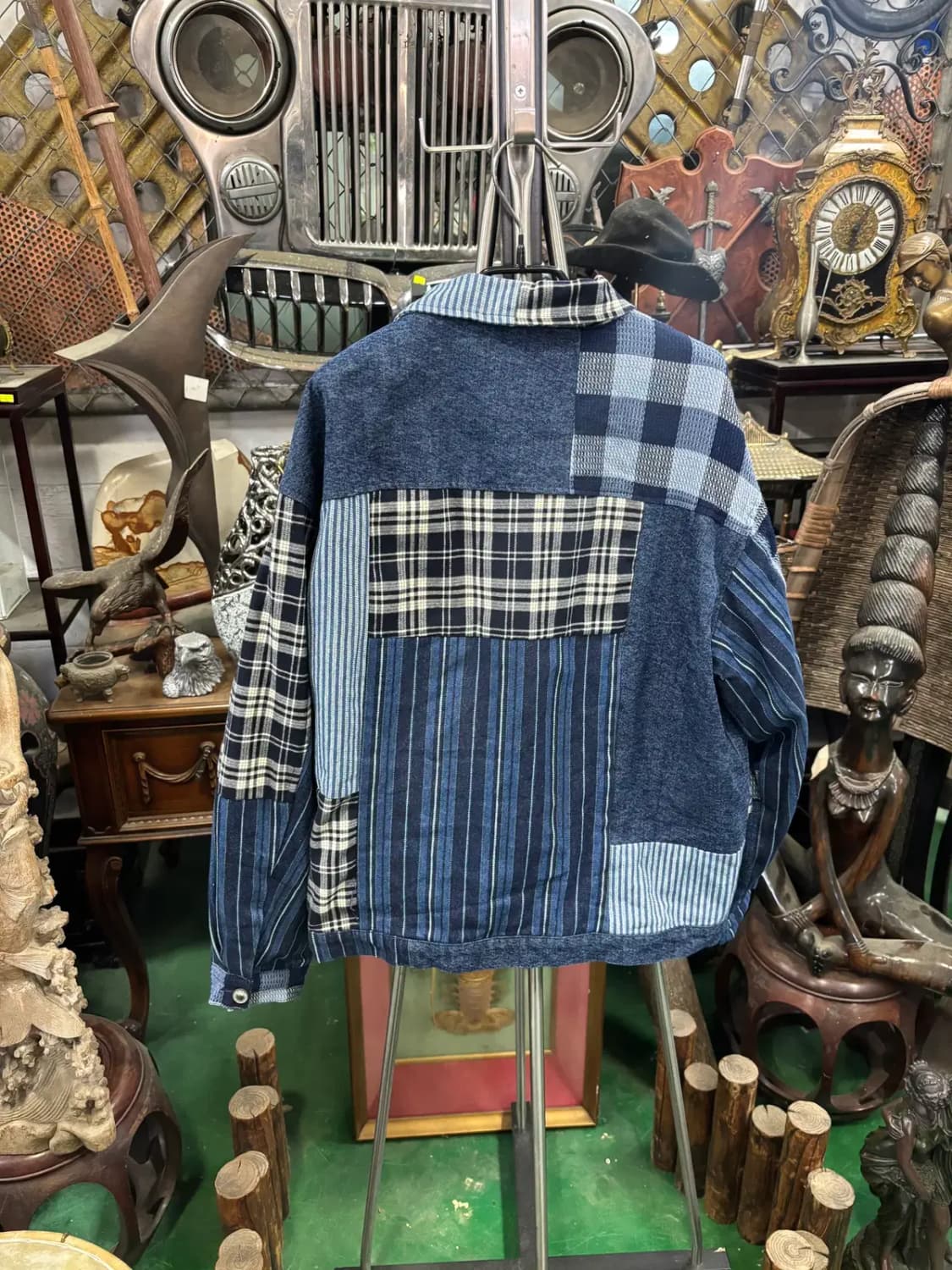 BOXXX 스티치 데님  패치워크 데님 재킷 상품이미지4