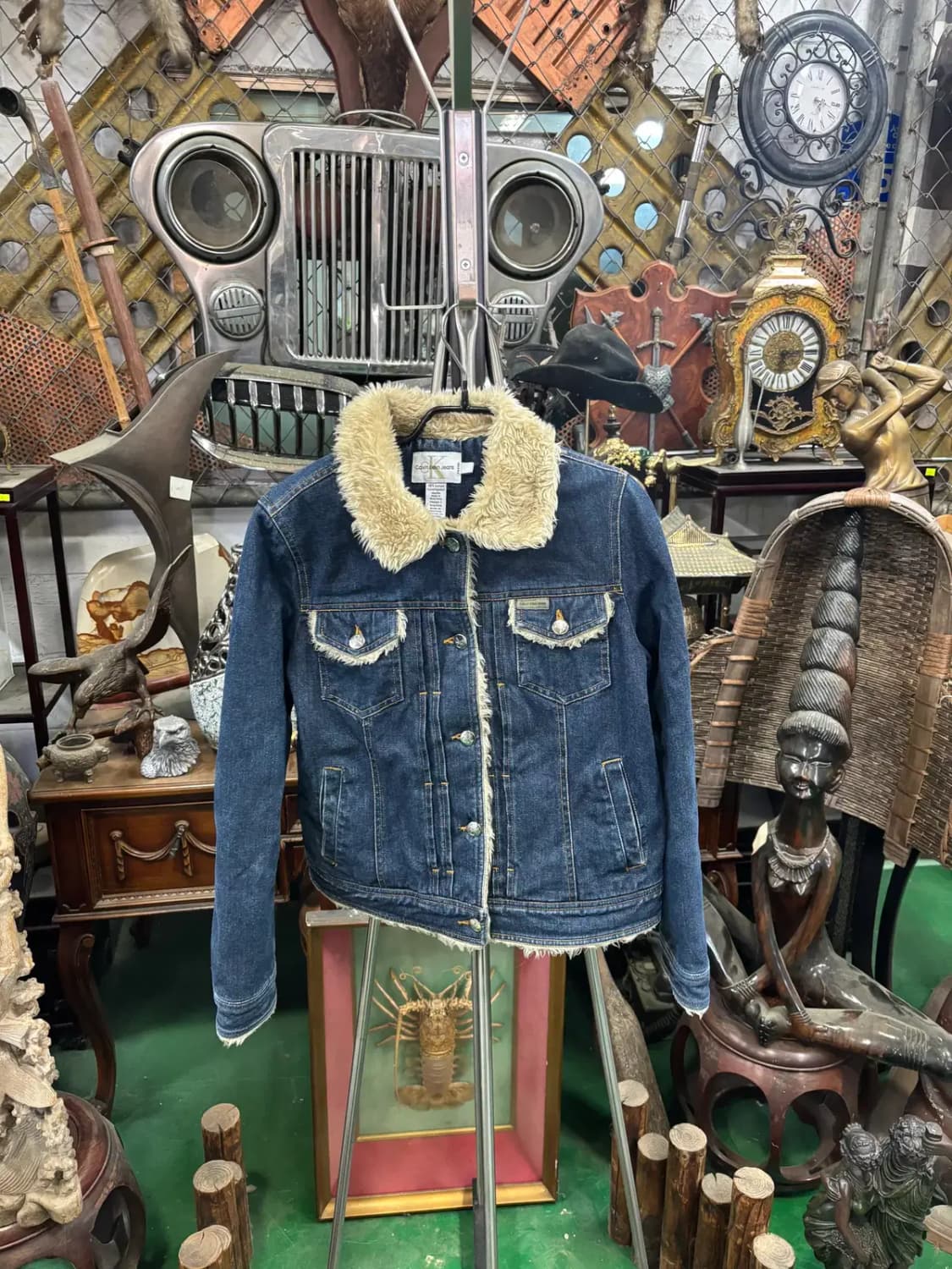 Calvin Klein Jeans (캘빈클라인) 쉐르파 데님 트러커자켓 상품이미지1