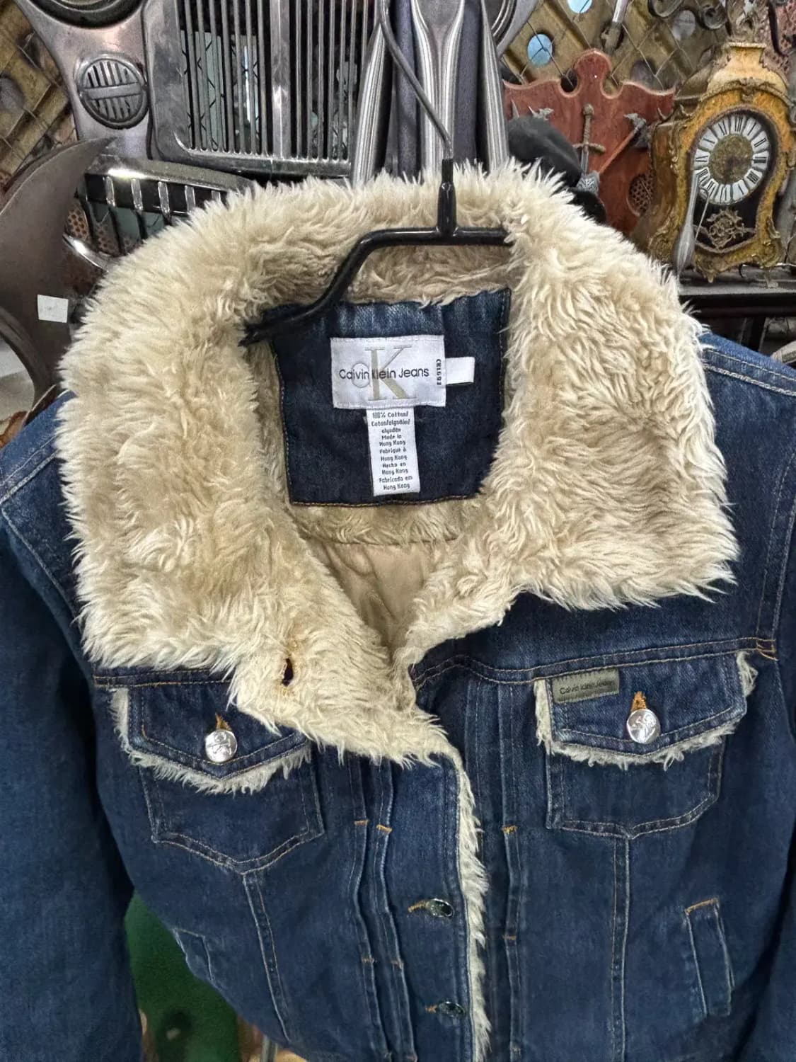 Calvin Klein Jeans (캘빈클라인) 쉐르파 데님 트러커자켓 상품이미지2