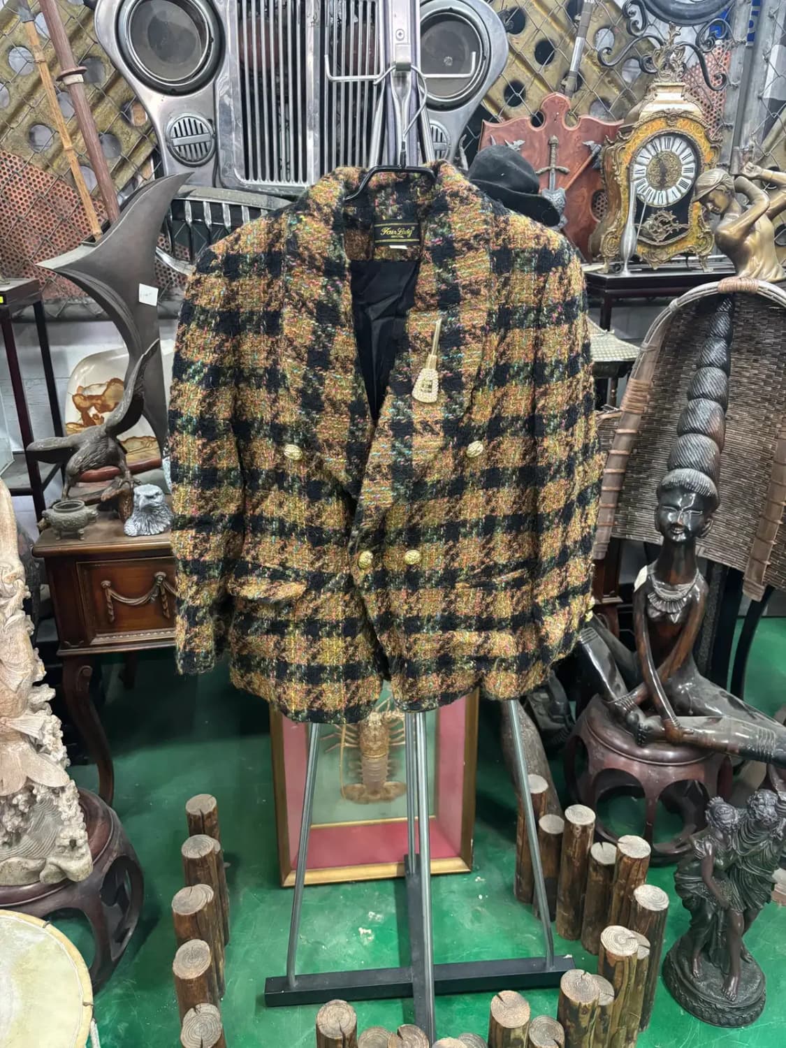 Fair Lady ORIGINAL 빈티지 트위드 모 83% 재킷 상품이미지1