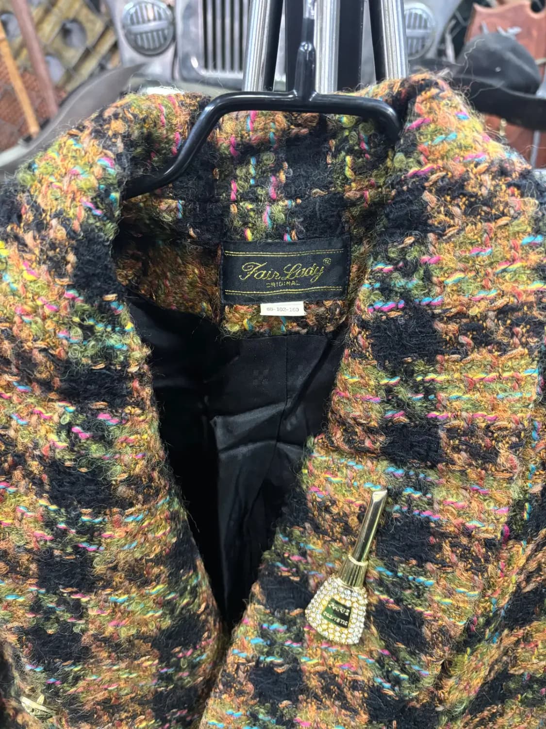 Fair Lady ORIGINAL 빈티지 트위드 모 83% 재킷 상품이미지2