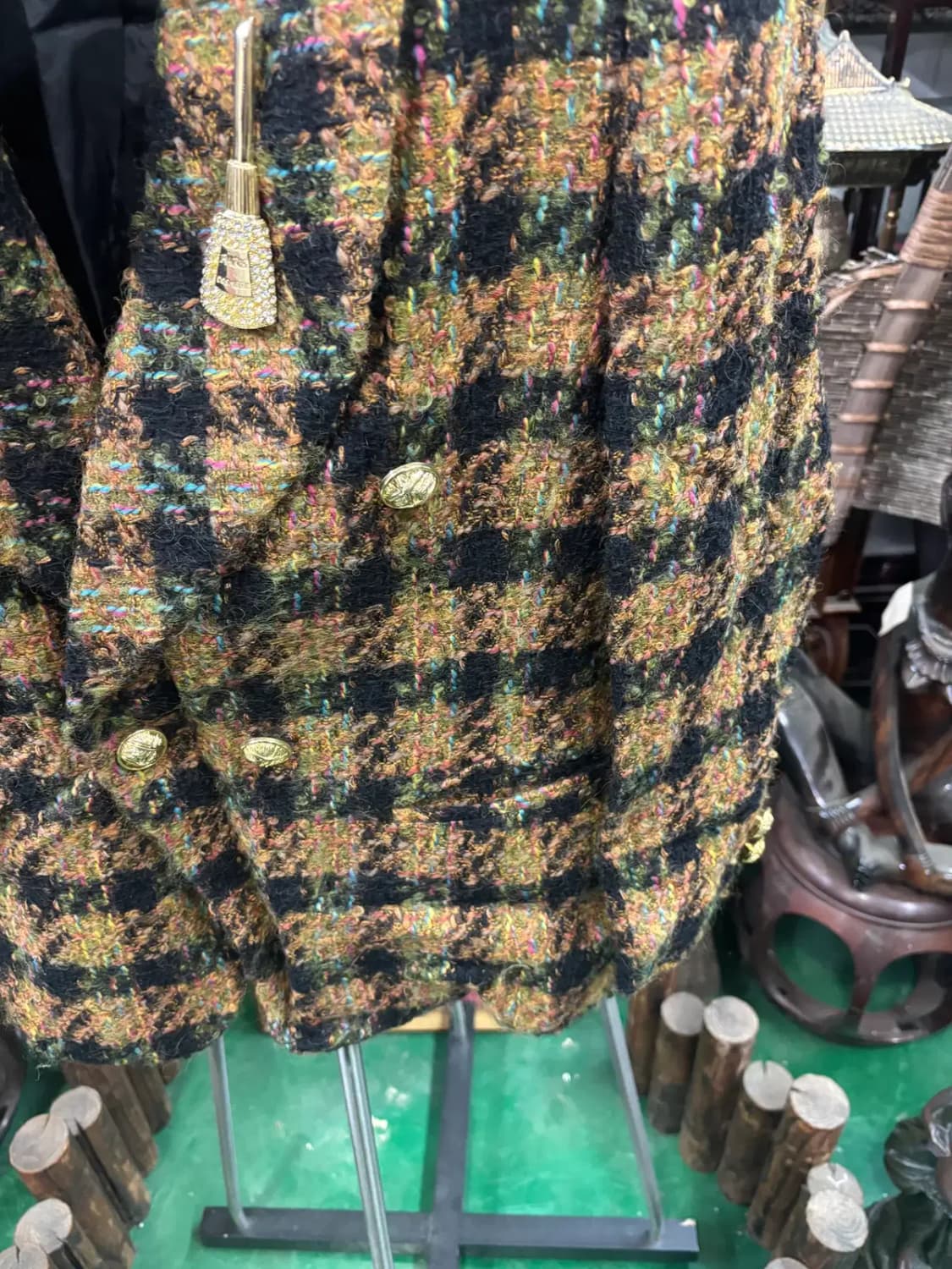 Fair Lady ORIGINAL 빈티지 트위드 모 83% 재킷 상품이미지3