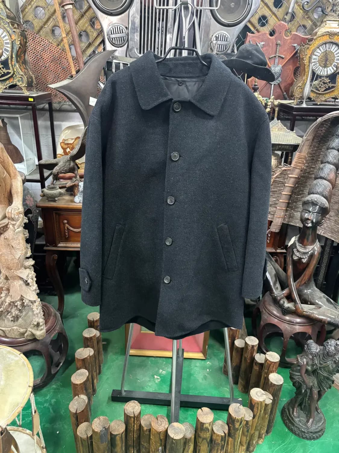 LG패션 남성  내피 라이너 탈부착 하프 코트 상품이미지1