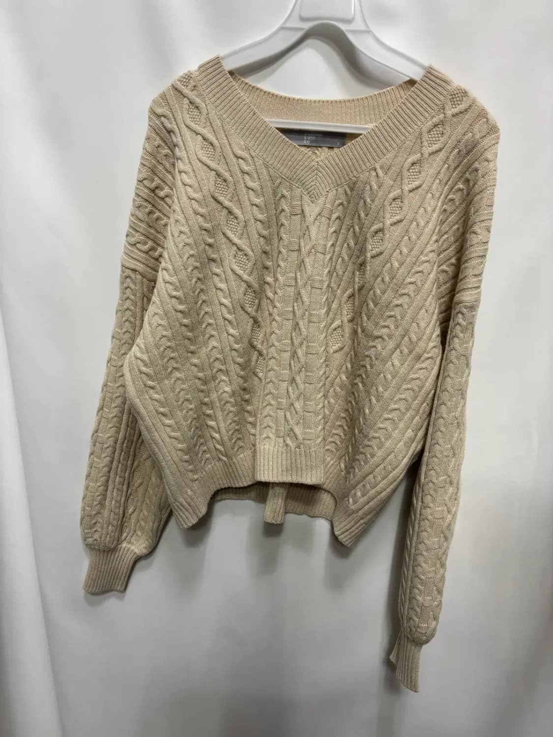 8 세컨즈 브이넥 꽈배기 스웨터 니트 S 상품이미지1