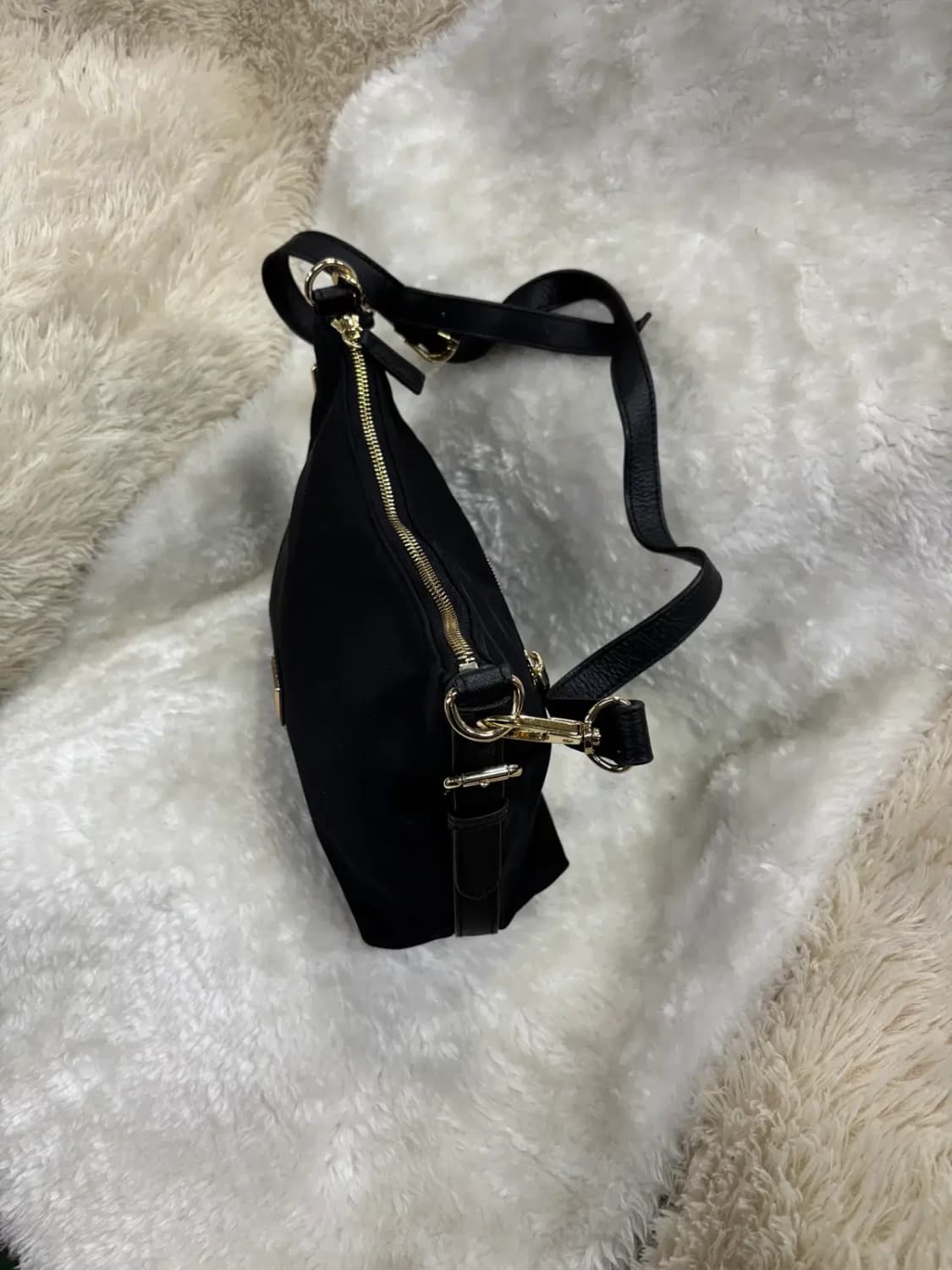 시슬리 블랙 나일론 숄더백 크로스백 가방 상품이미지2