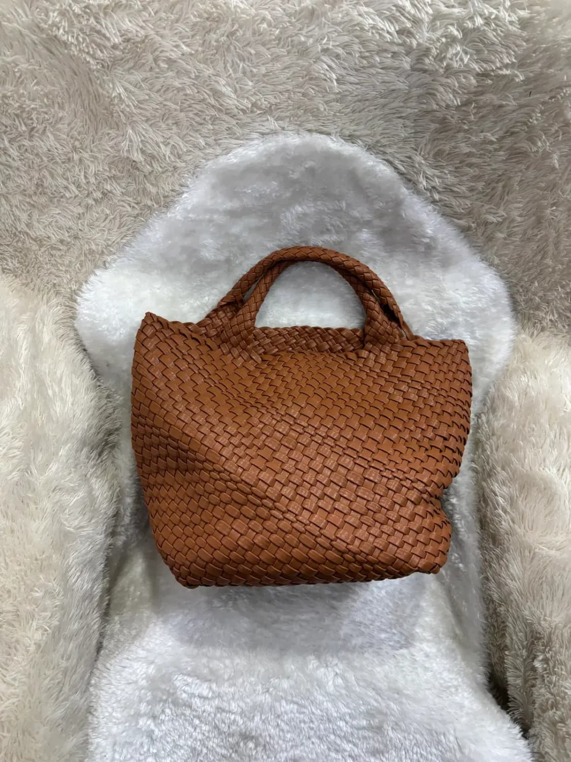 위빙 브라운 토트백 상품이미지1