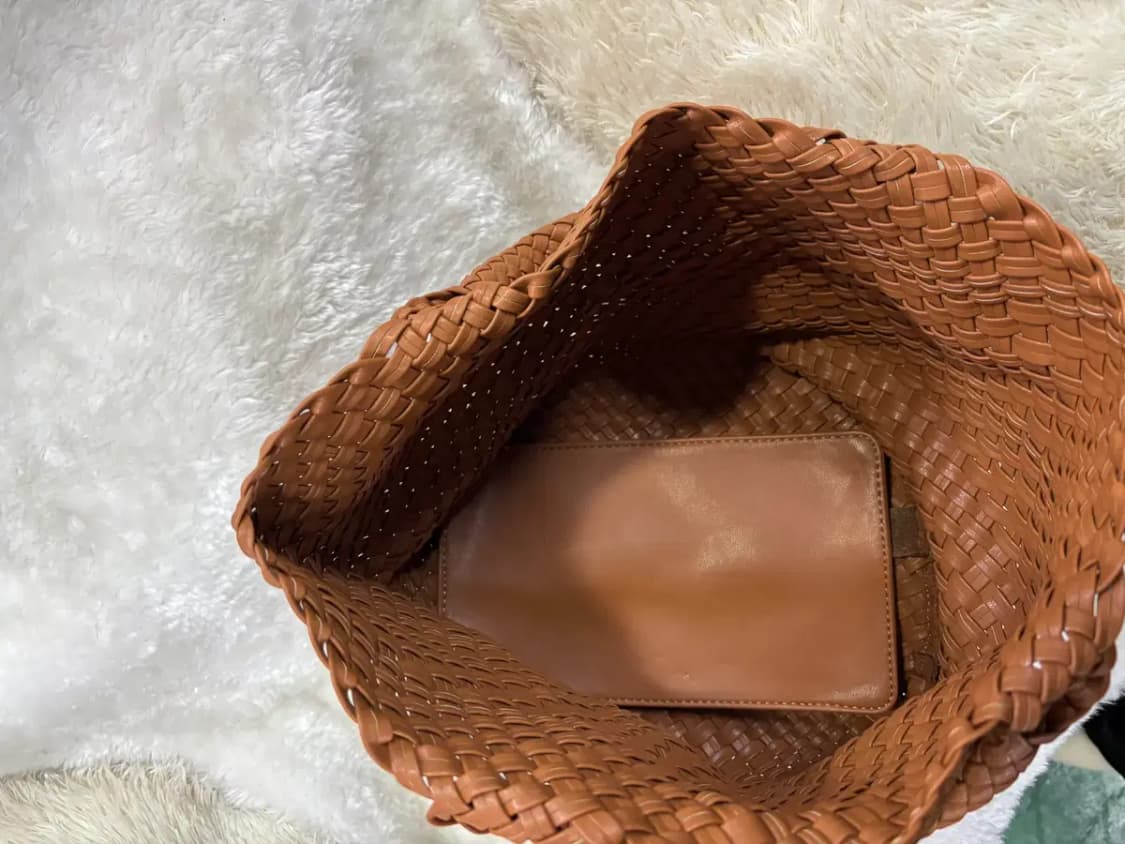 위빙 브라운 토트백 상품이미지4