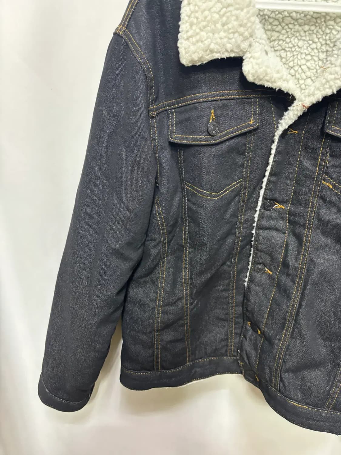 양털 안감 데님 트러커 청 재킷 상품이미지2