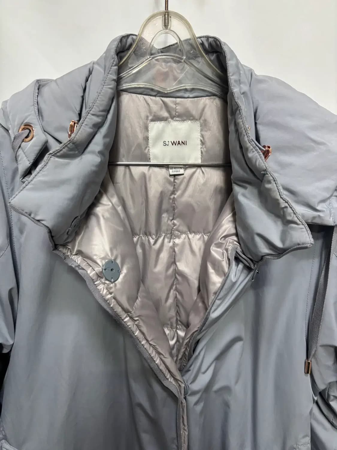 SJ 와니(SJ WANI) 구스 다운 벨티드 롱 패딩 88 상품이미지2