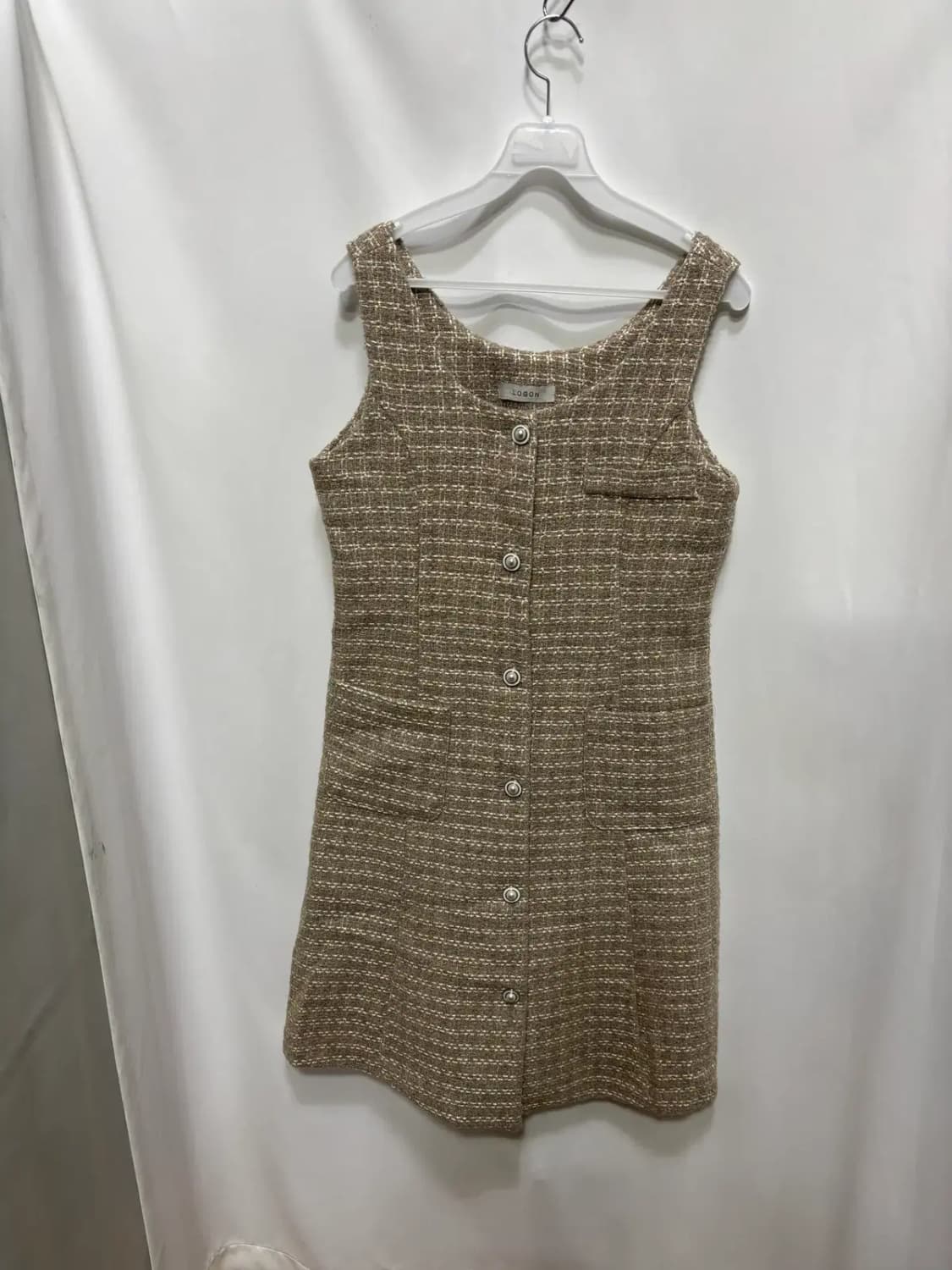 로곤 트위드 민소매 원피스 상품이미지1