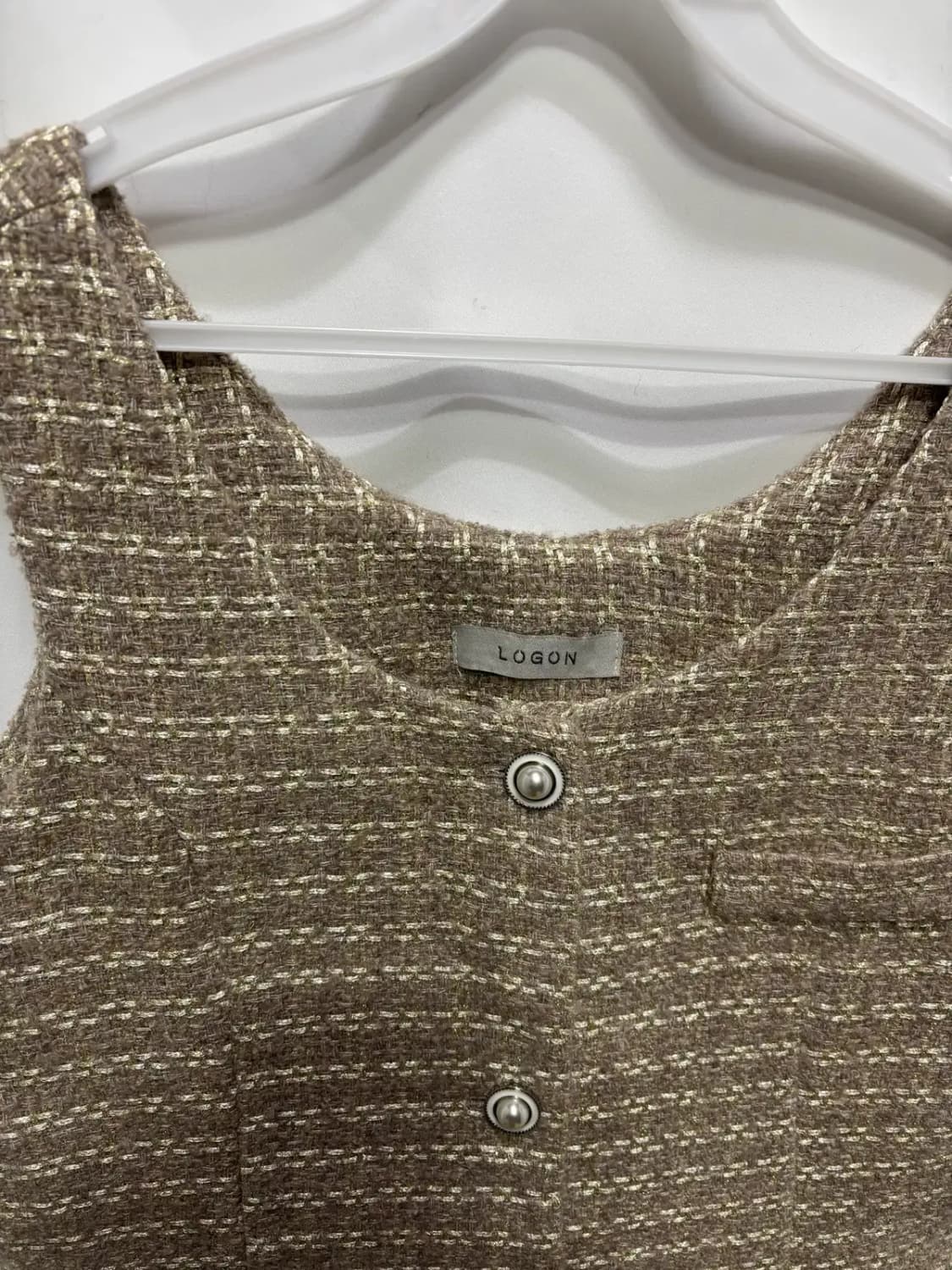 로곤 트위드 민소매 원피스 상품이미지2