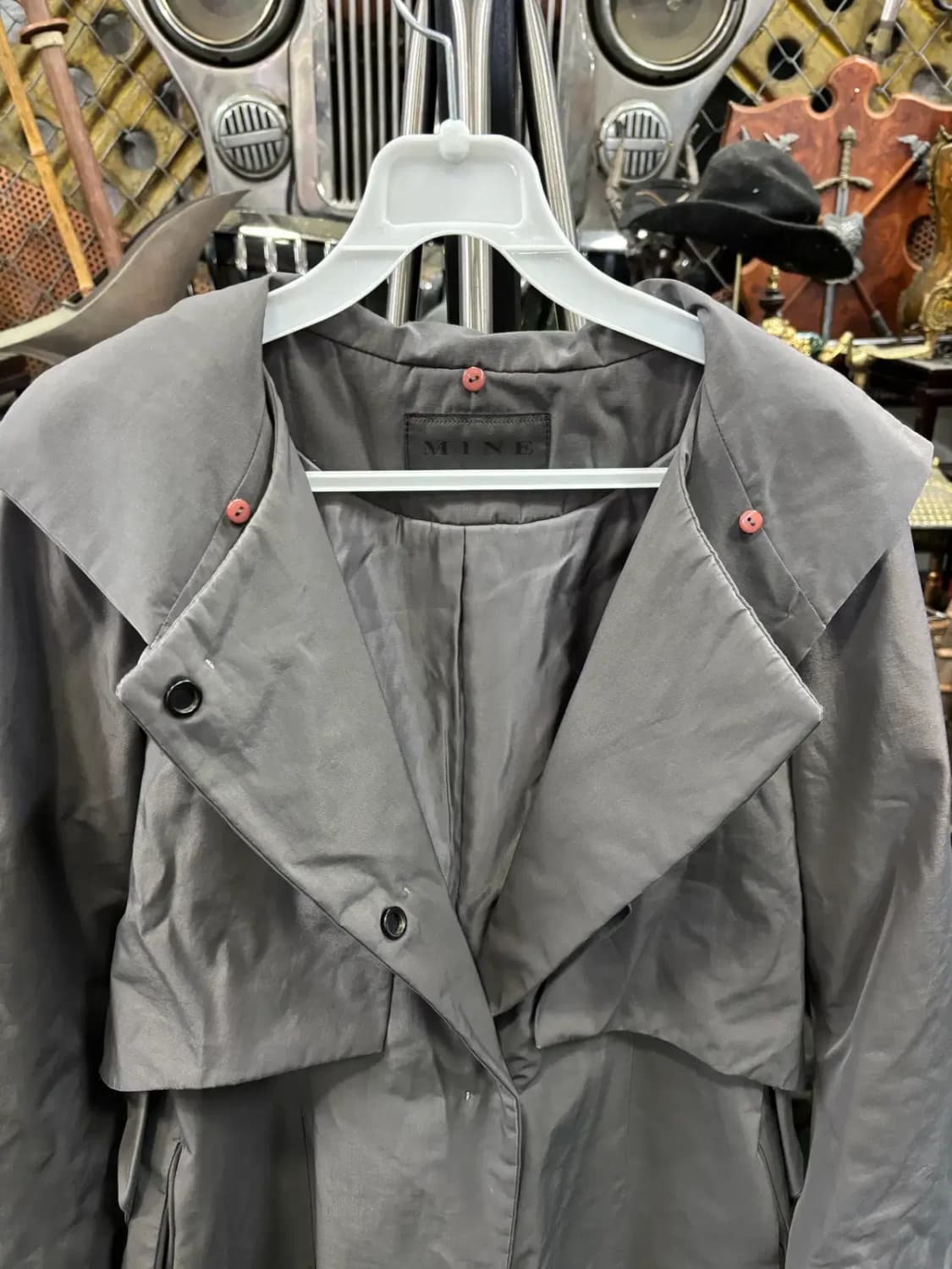 마인 레이어드 스타일 코트 트렌치 코트-후드 분실 상품이미지2