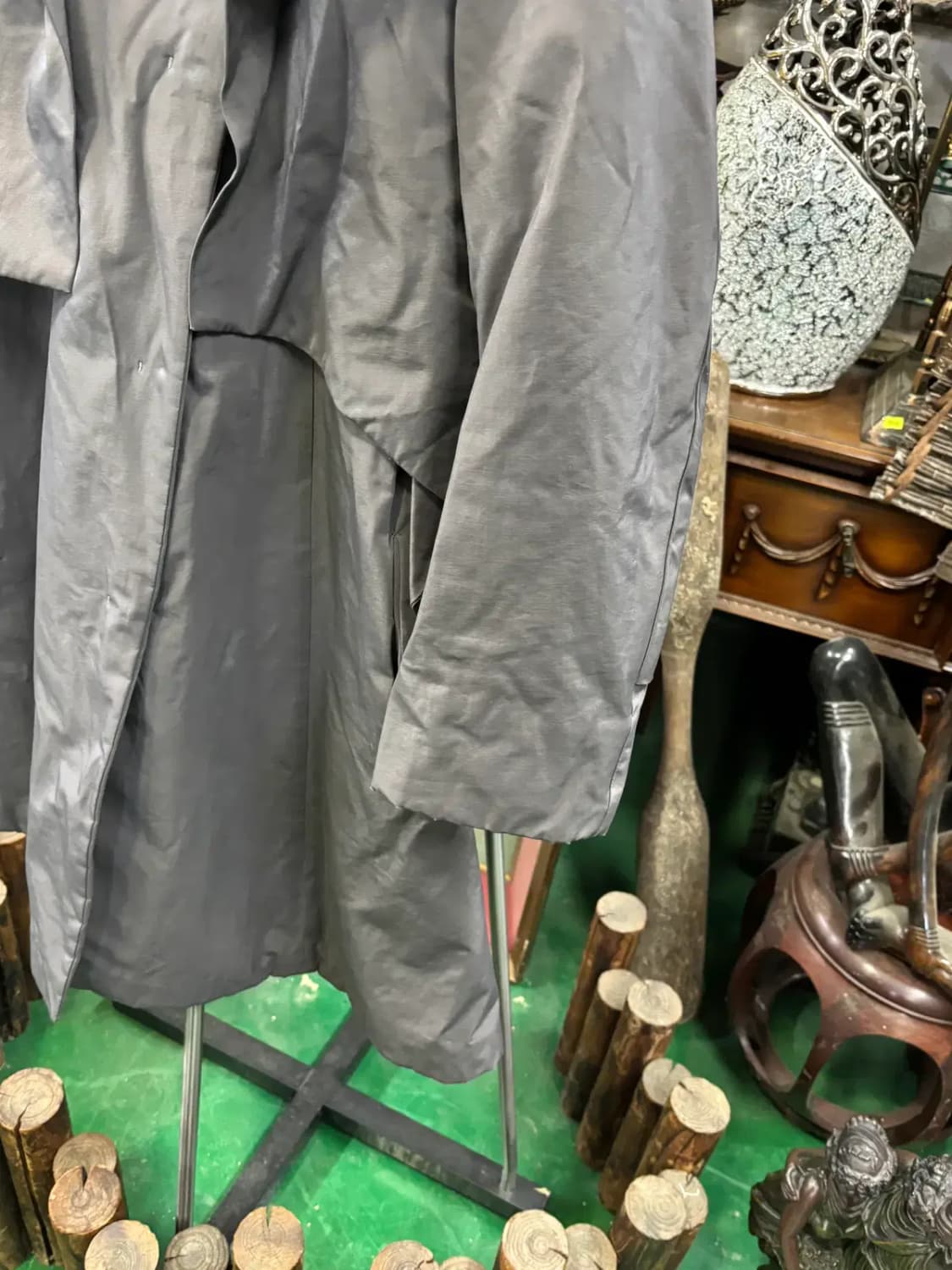 마인 레이어드 스타일 코트 트렌치 코트-후드 분실 상품이미지3