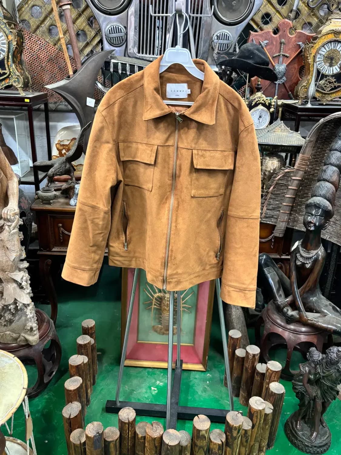 COMMAL HOMME 스웨이드 재킷 상품이미지1