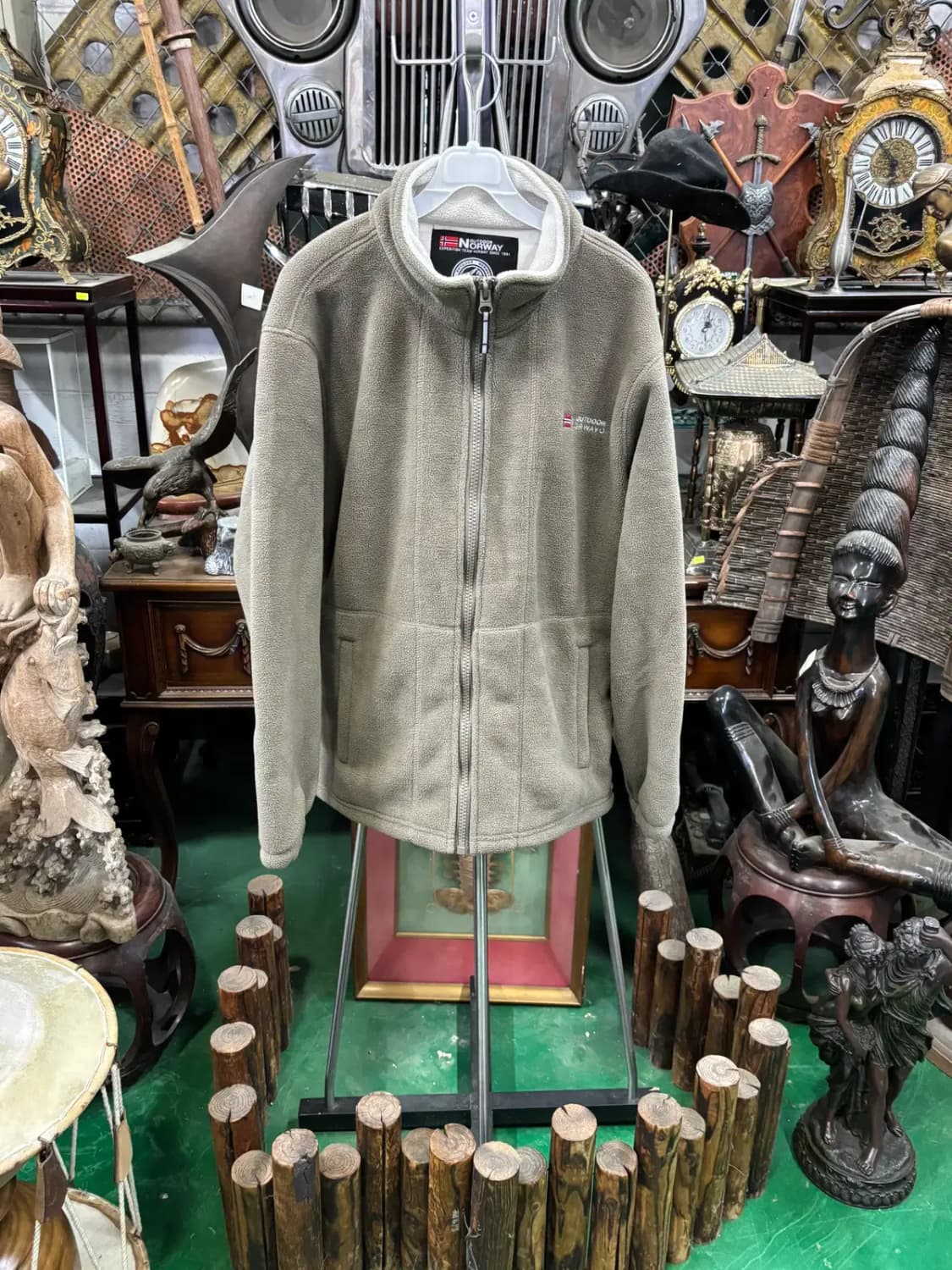 아웃도어 노르웨이 하이넥 집업 보아털 플리스 재킷 상품이미지1