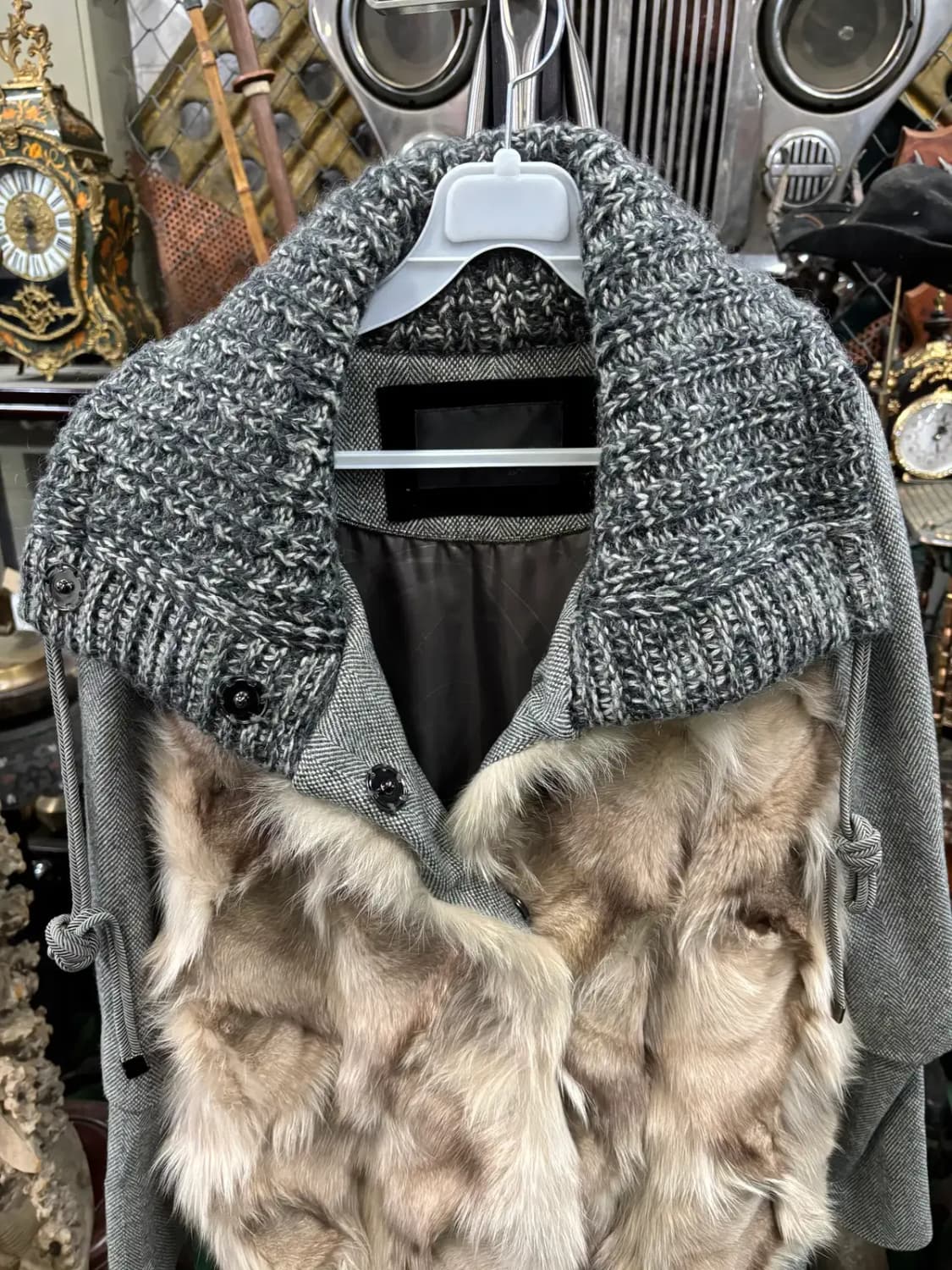 에린 브리니에 여우퍼 베스트 조끼 레이어드 모 코트 상품이미지2