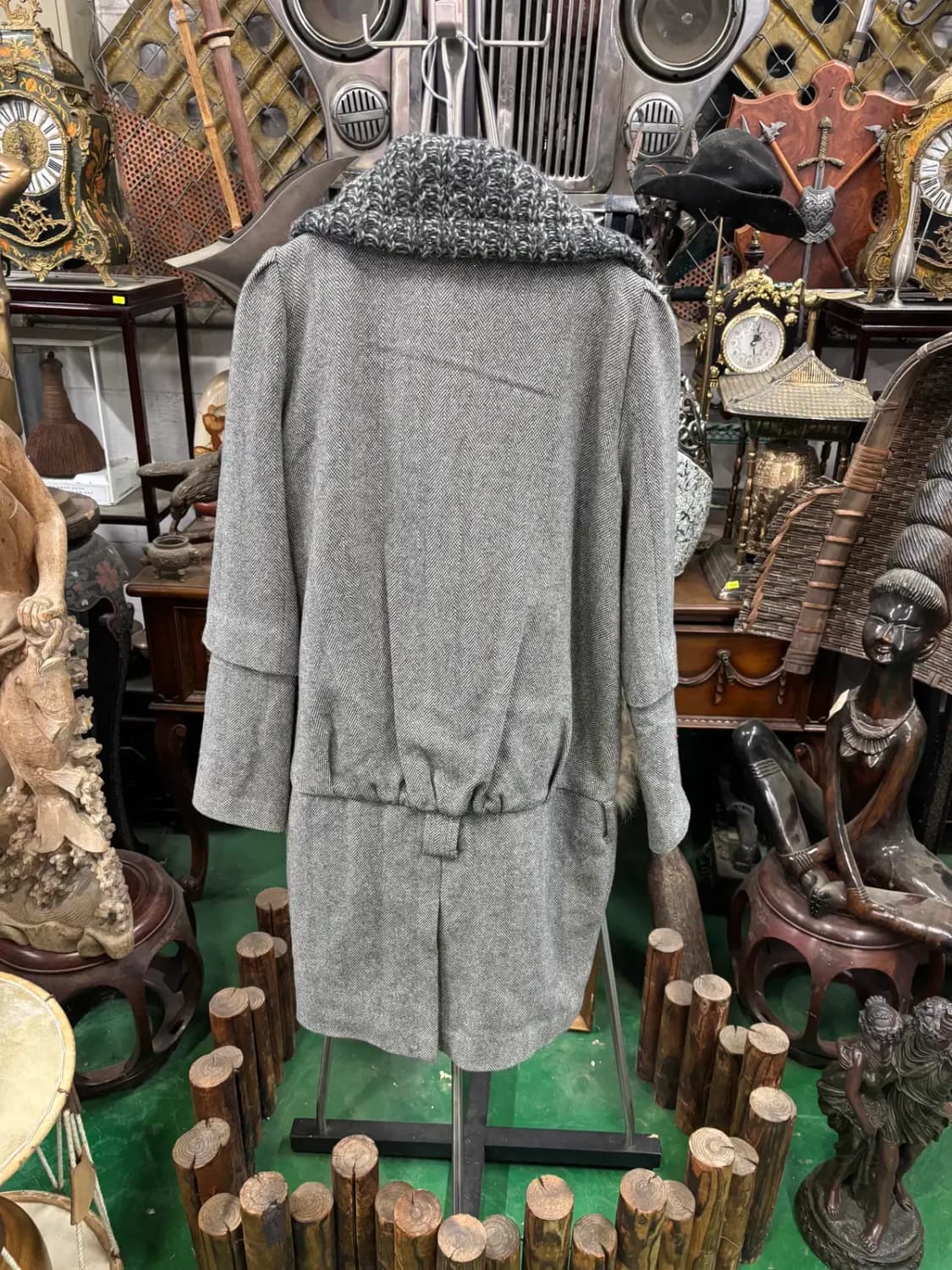 에린 브리니에 여우퍼 베스트 조끼 레이어드 모 코트 상품이미지4