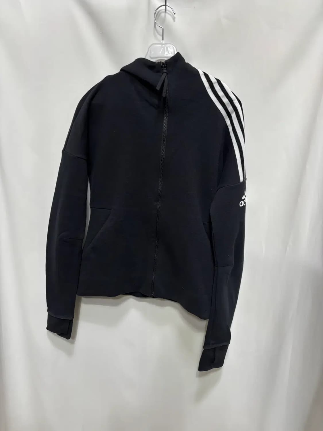 아디다스 W ZNE 풀집 후드집업 자켓 블랙 M 상품이미지1